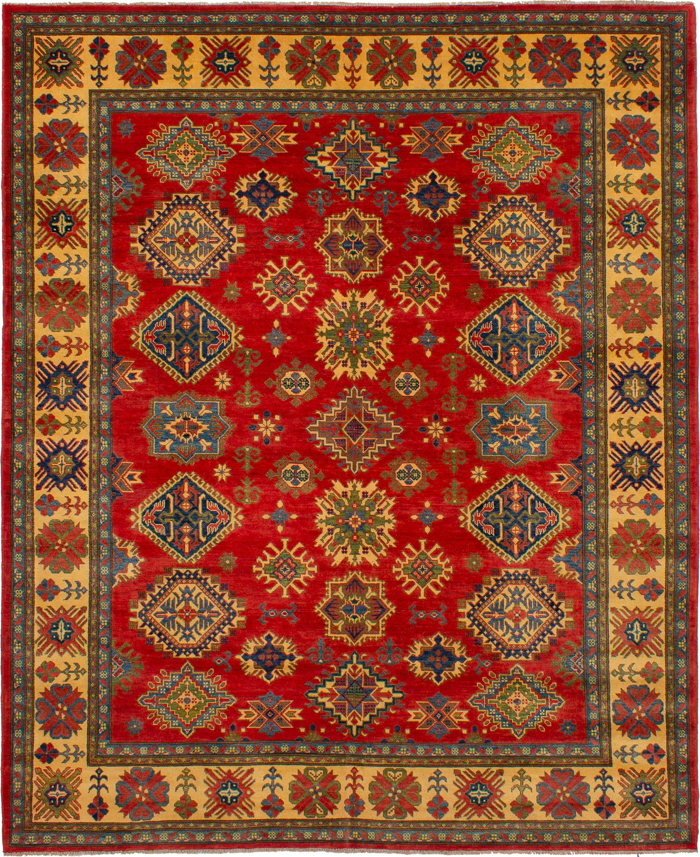 Hand-knotted Finest Gazni Red Wool Rug 8'2" x 10'0"  Size: 8'2" x 10'0"  