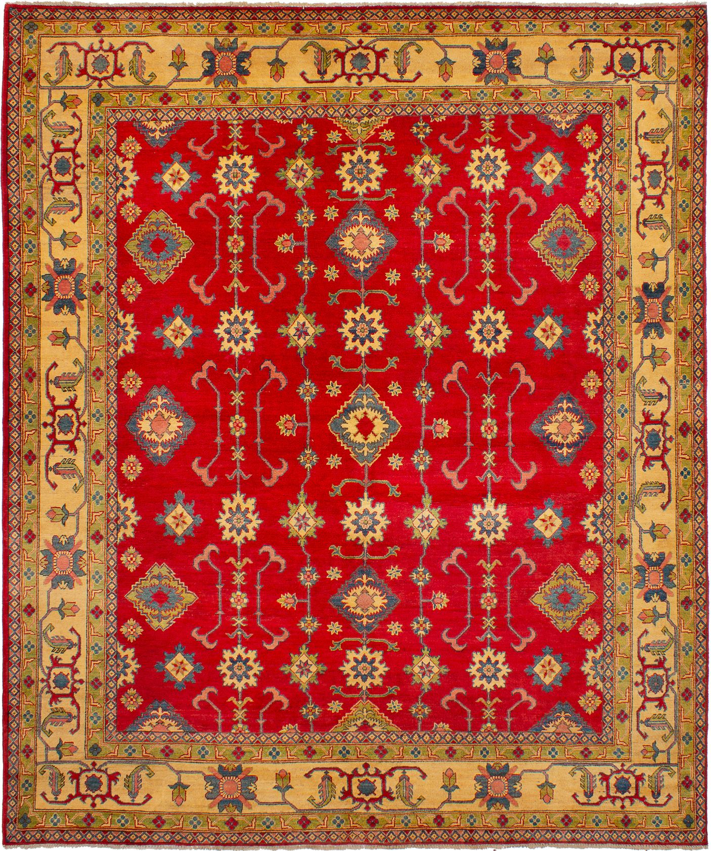 Hand-knotted Finest Gazni Red Wool Rug 8'4" x 9'10" Size: 8'4" x 9'10"  