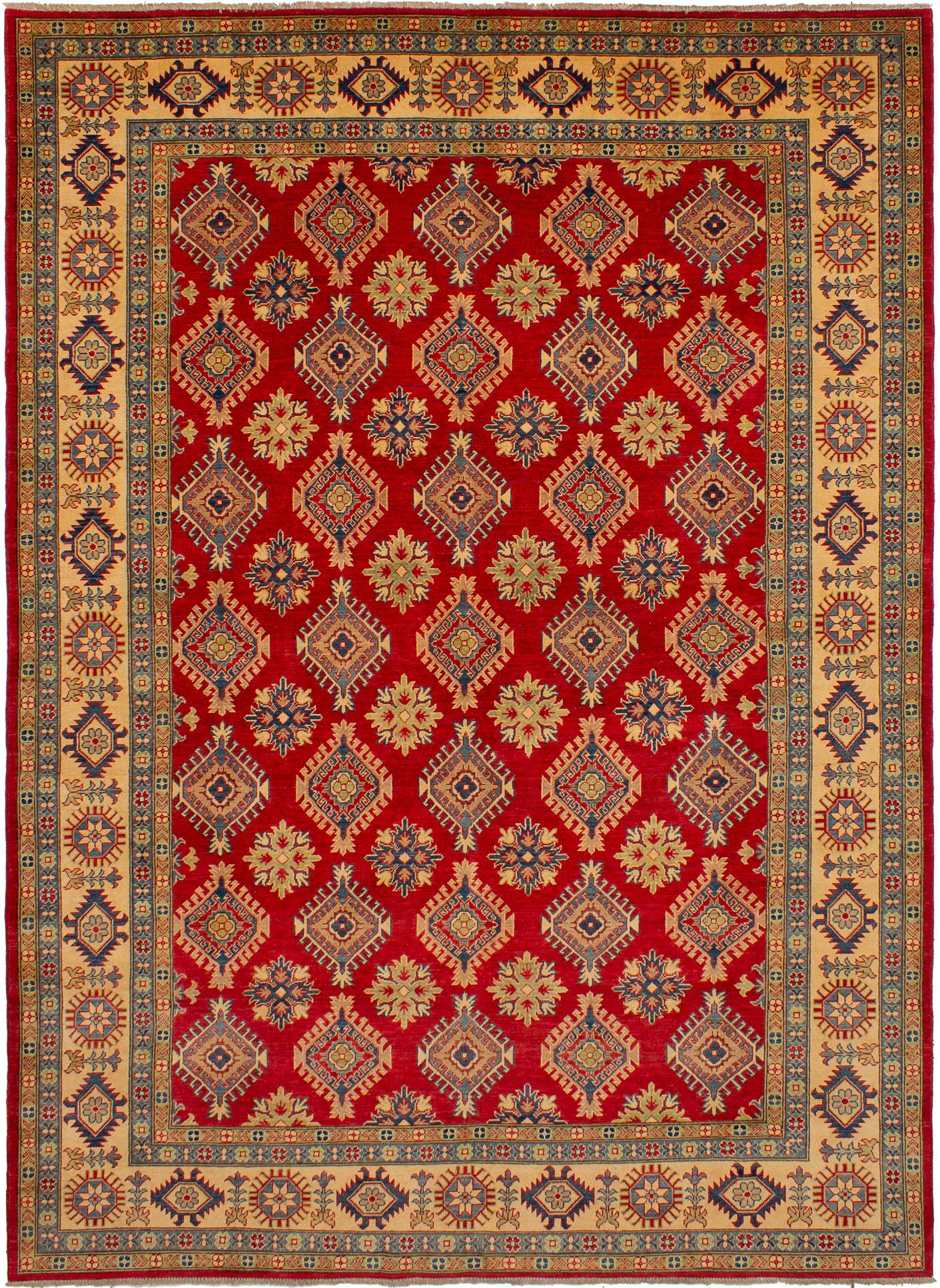 Hand-knotted Finest Gazni Red Wool Rug 8'4" x 11'5" Size: 8'4" x 11'5"  