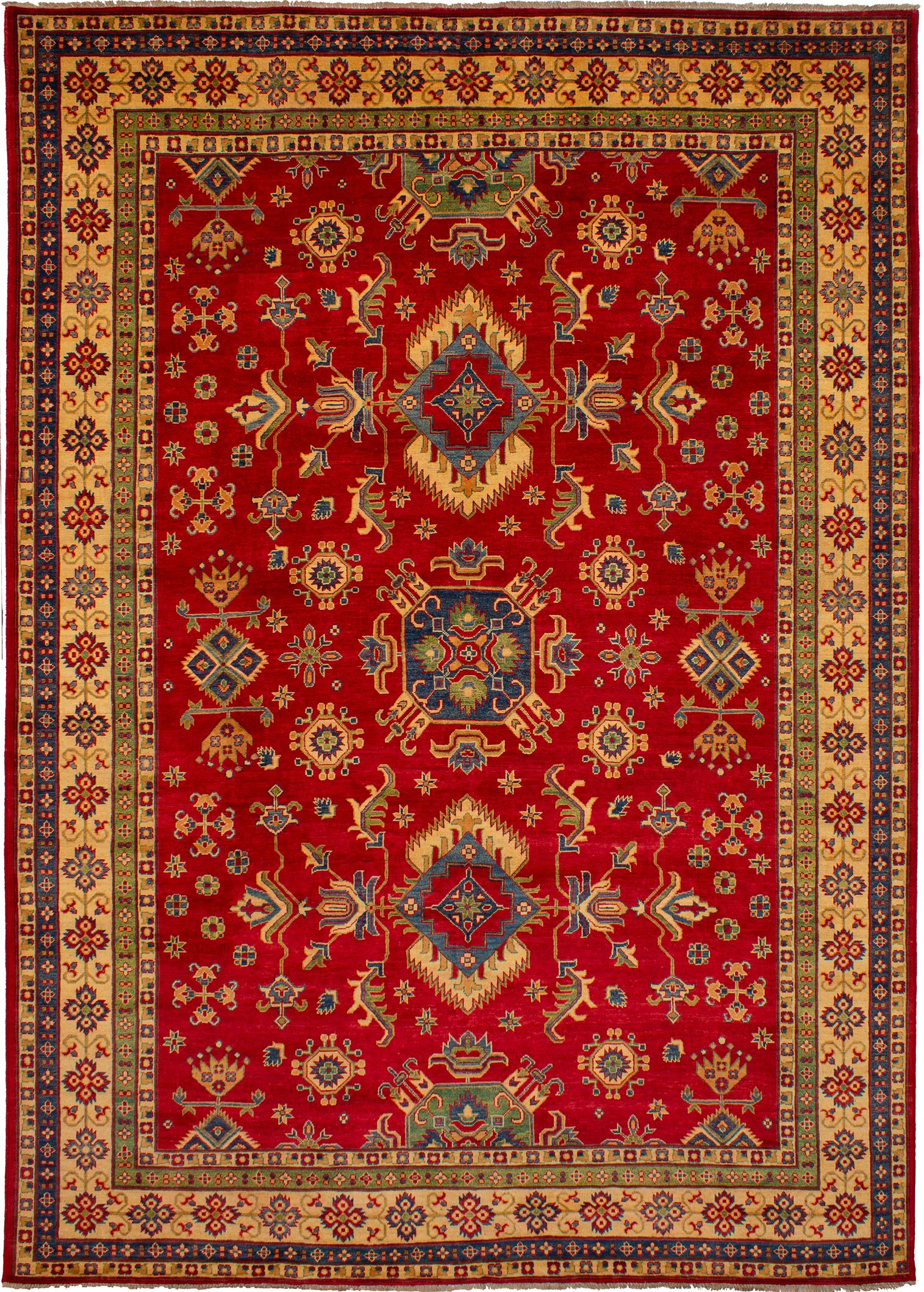 Hand-knotted Finest Gazni Red Wool Rug 8'11" x 12'7" Size: 8'11" x 12'7"  