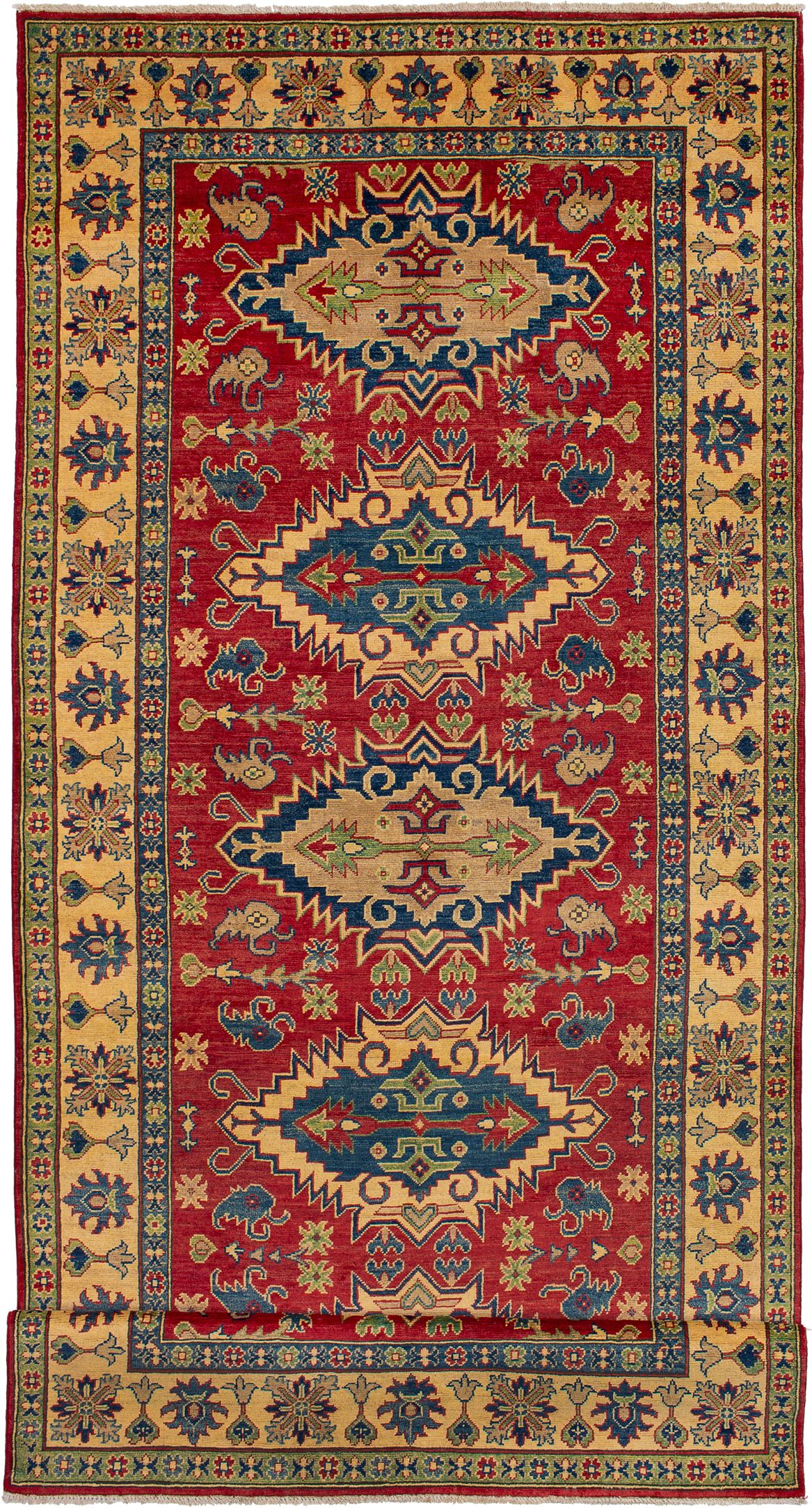 Hand-knotted Finest Gazni Red Wool Rug 5'1" x 16'4" Size: 5'1" x 16'4"  