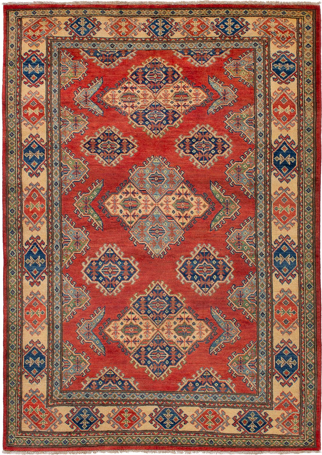 Hand-knotted Finest Gazni Dark Copper Wool Rug 4'10" x 6'11" Size: 4'10" x 6'11"  
