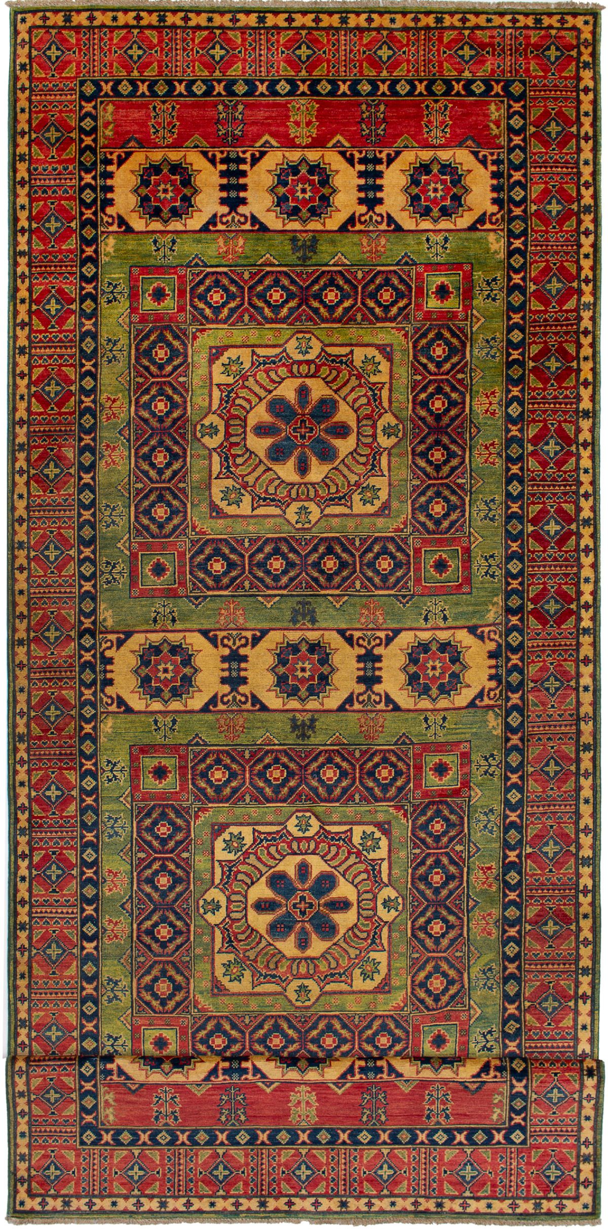 Hand-knotted Finest Gazni Dark Copper Wool Rug 5'0" x 19'3" Size: 5'0" x 19'3"  