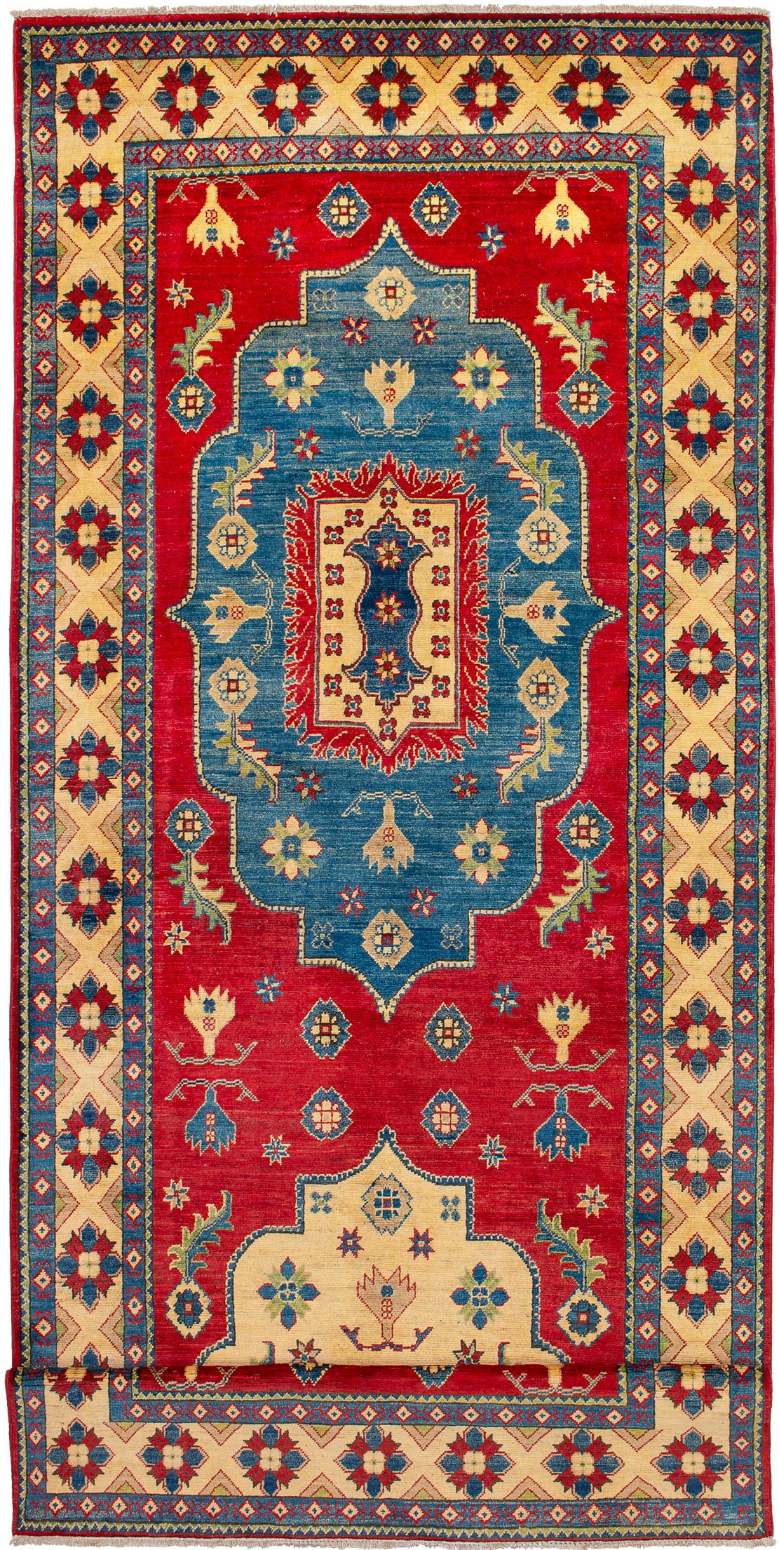 Hand-knotted Finest Gazni Red Wool Rug 4'11" x 19'6" Size: 4'11" x 19'6"  
