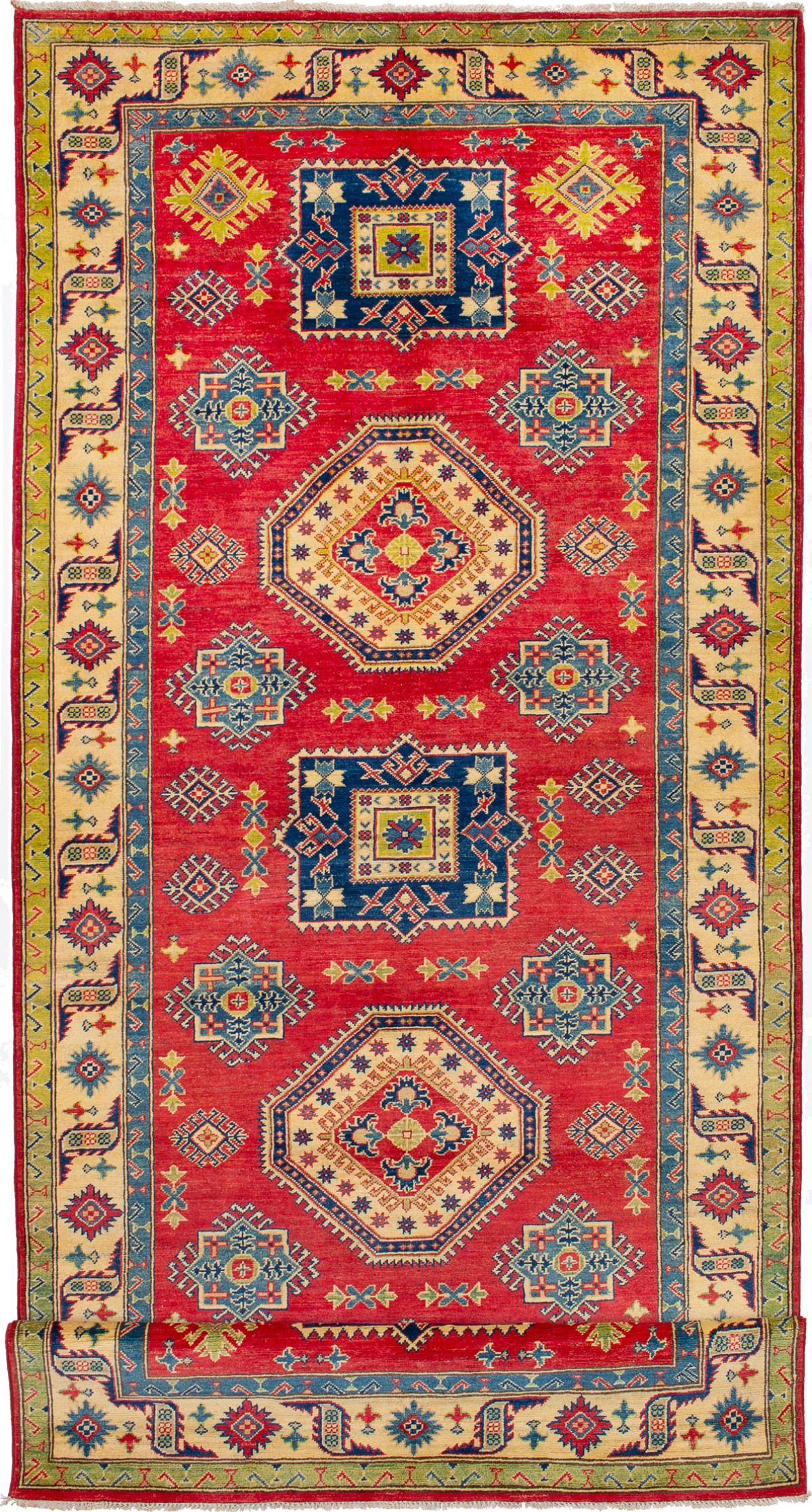 Hand-knotted Finest Gazni Red Wool Rug 5'2" x 19'4" Size: 5'2" x 19'4"  