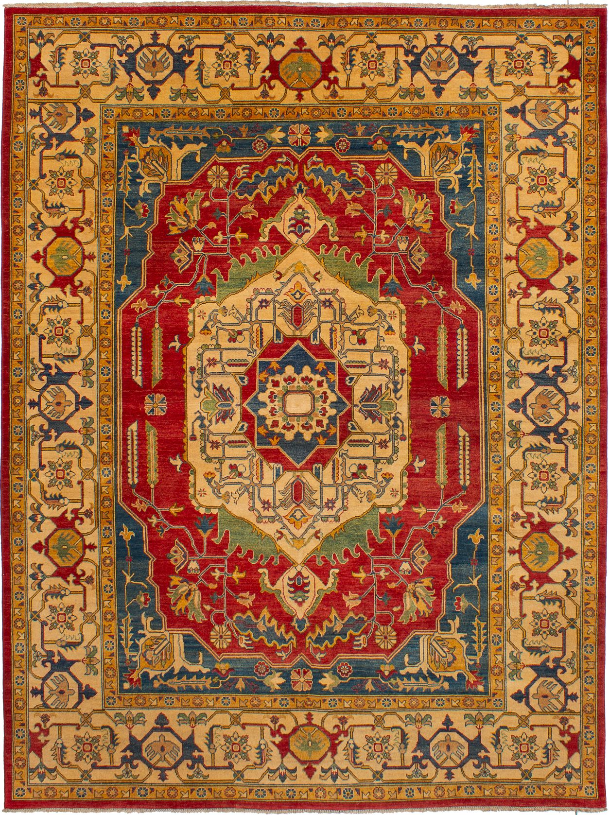 Hand-knotted Finest Gazni Red Wool Rug 7'9" x 10'2" Size: 7'9" x 10'2"  