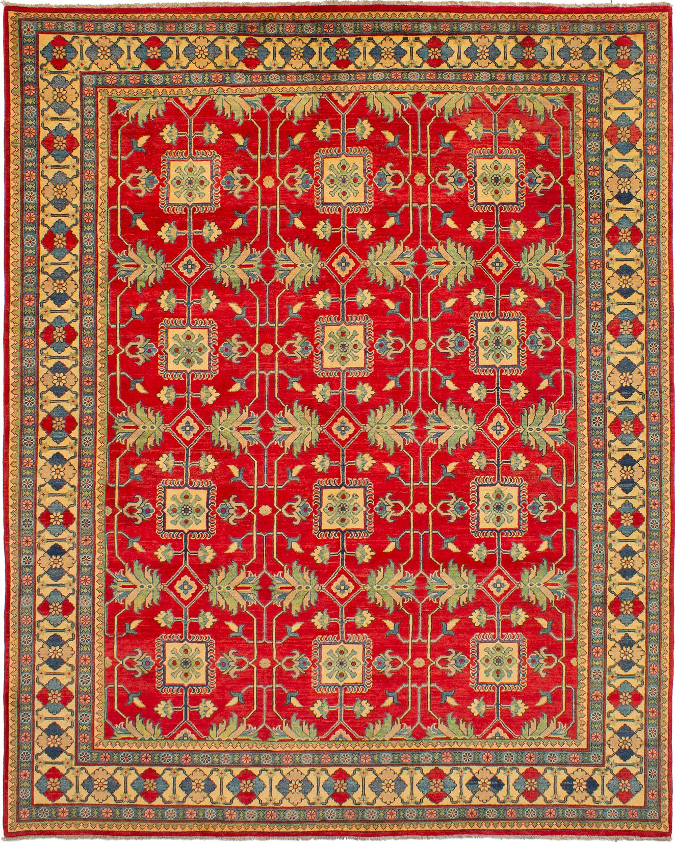 Hand-knotted Finest Gazni Red Wool Rug 8'1" x 10'1" Size: 8'1" x 10'1"  