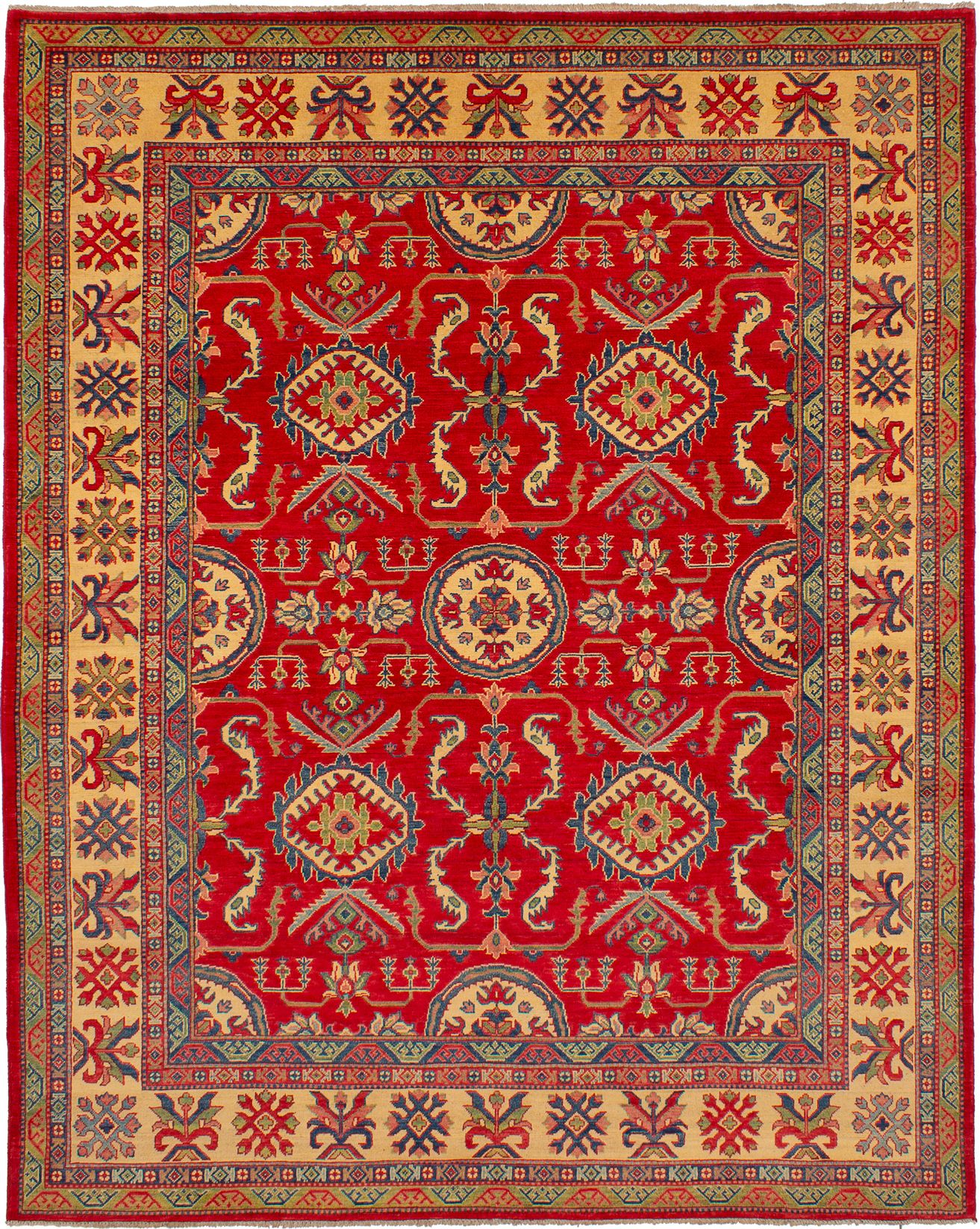 Hand-knotted Finest Gazni Red Wool Rug 7'11" x 10'1" Size: 7'11" x 10'1"  