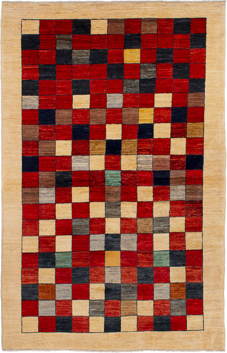 Hand-knotted Finest Ziegler Chobi Red Wool Rug 4'0" x 6'3" Size: 4'0" x 6'3"  