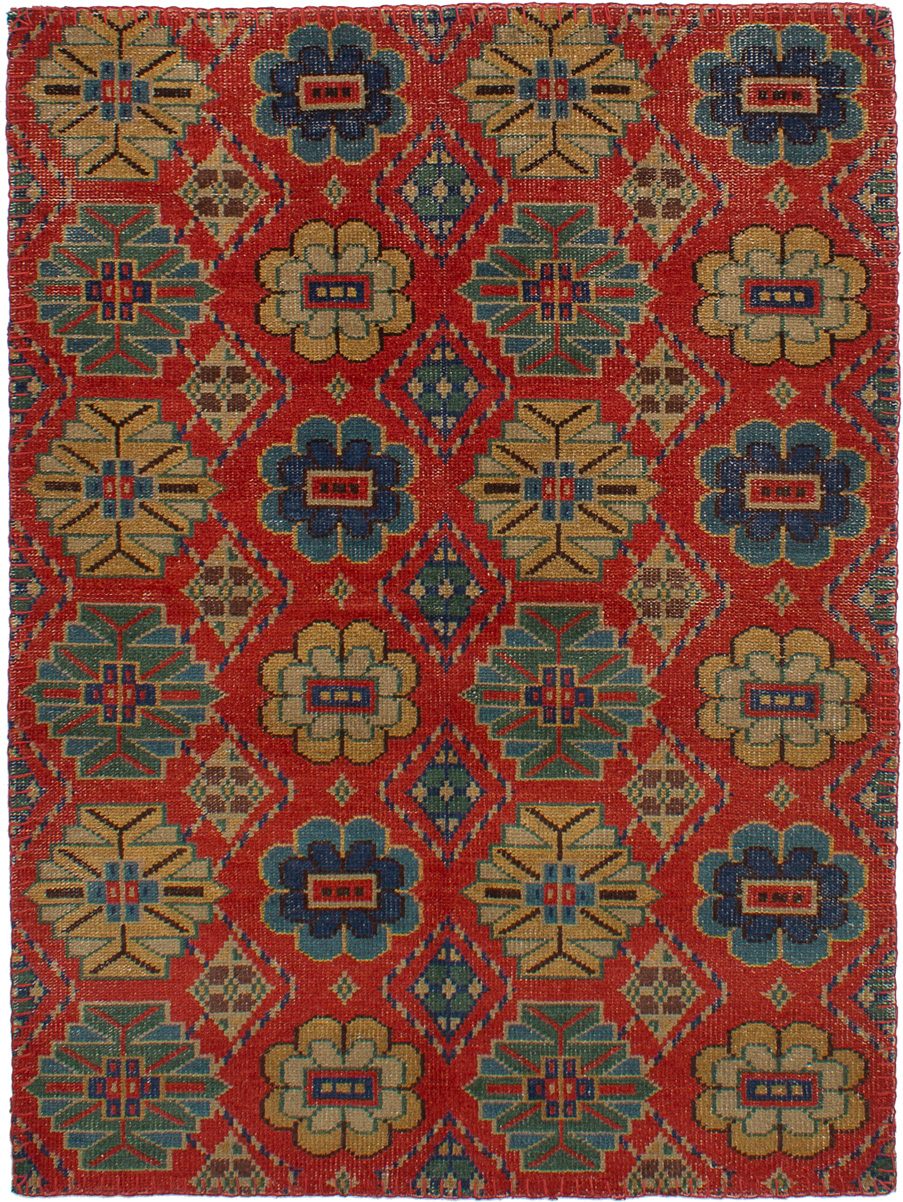Hand-knotted Mystique Red Wool Rug 4'0" x 6'0" Size: 4'0" x 6'0"  