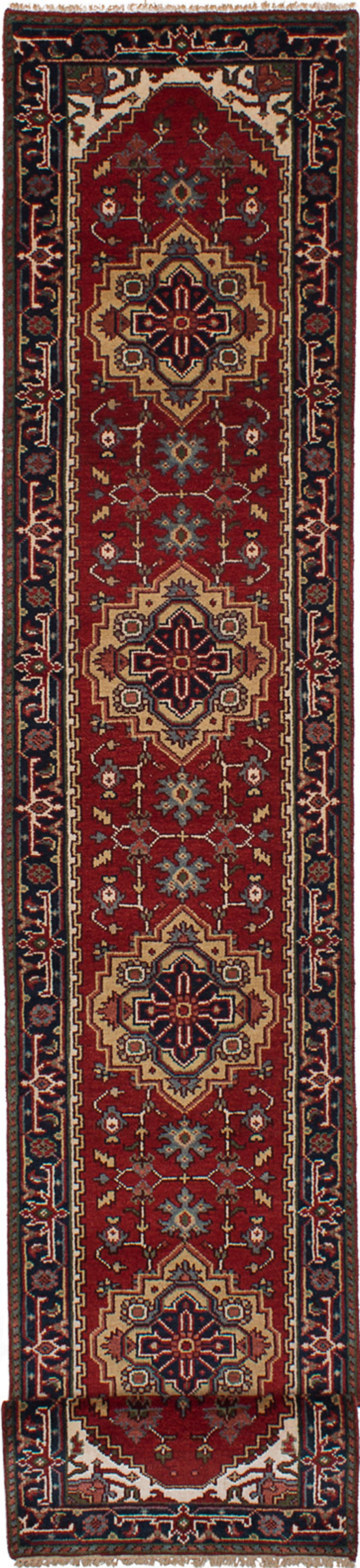 Hand-knotted Serapi Heritage Red Wool Rug 2'7" x 19'10"  Size: 2'7" x 19'10"  