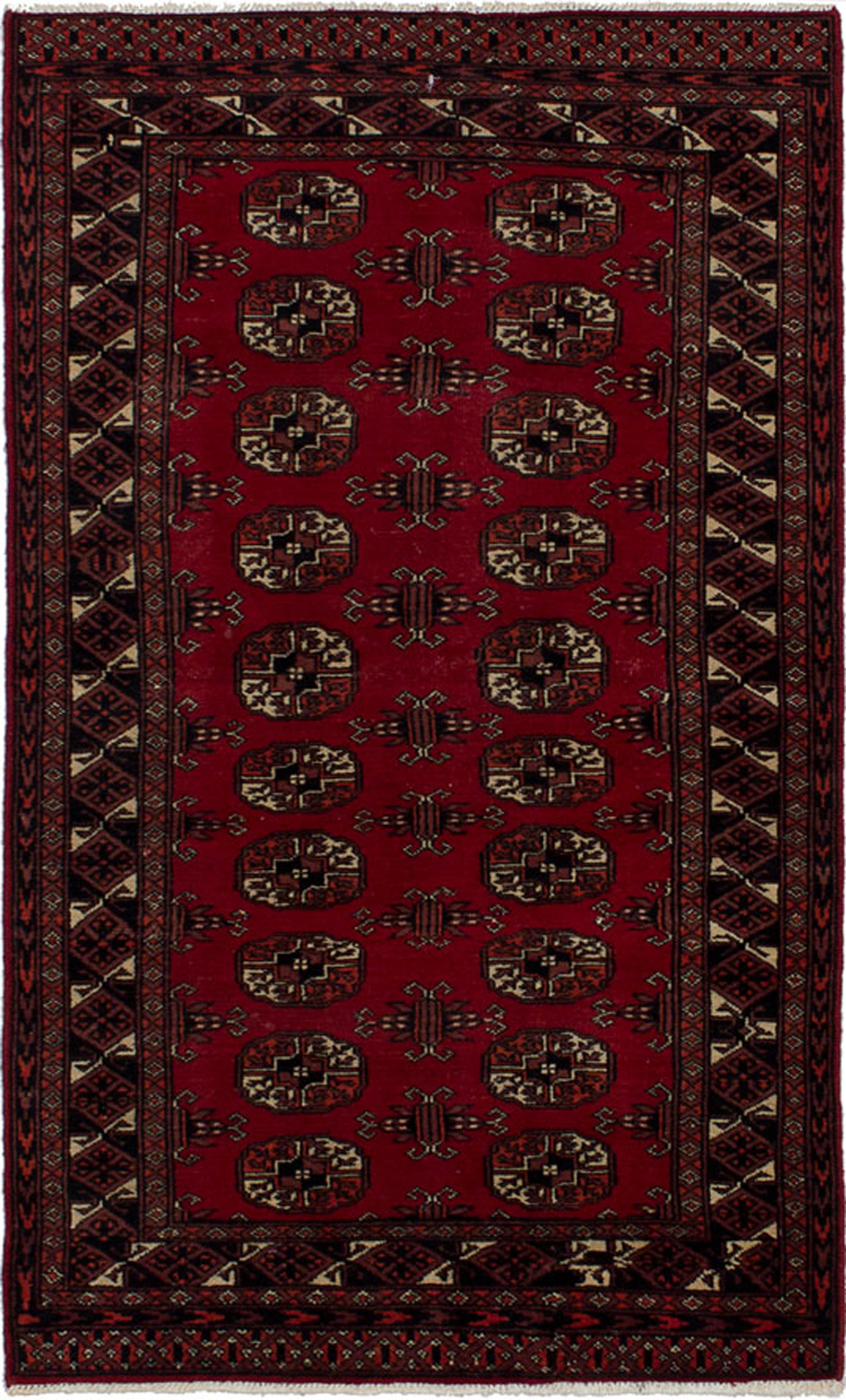 Hand-knotted Pako Vintage Red Wool Rug 2'11" x 4'9" Size: 2'11" x 4'9"  