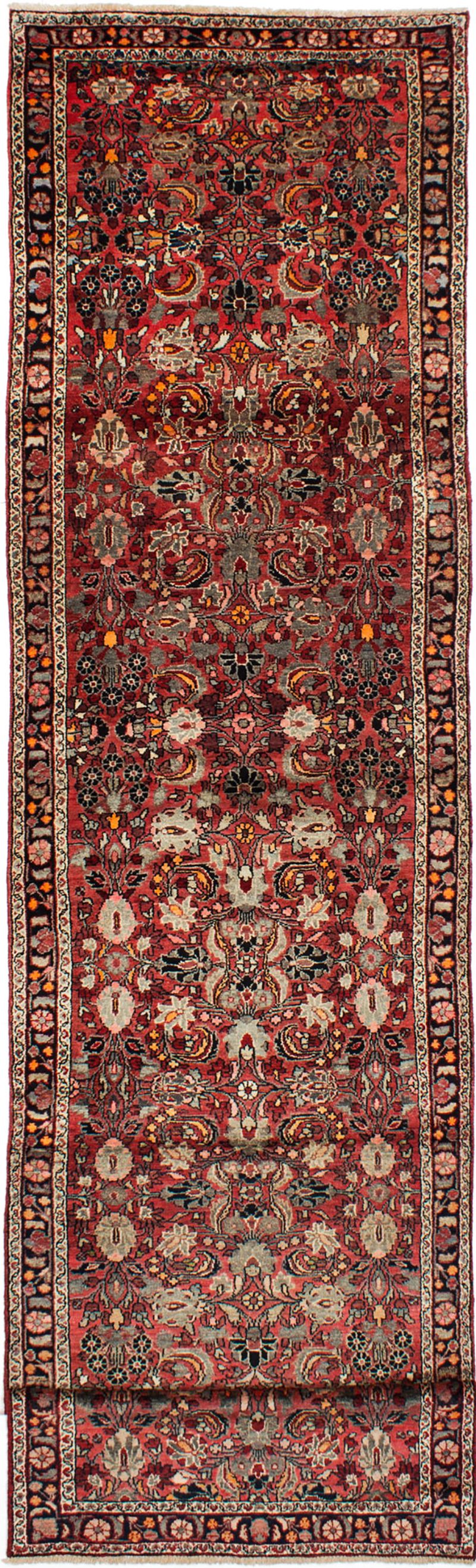 Hand-knotted Lilihan Red Wool Rug 3'5" x 16'10" Size: 3'5" x 16'10"  