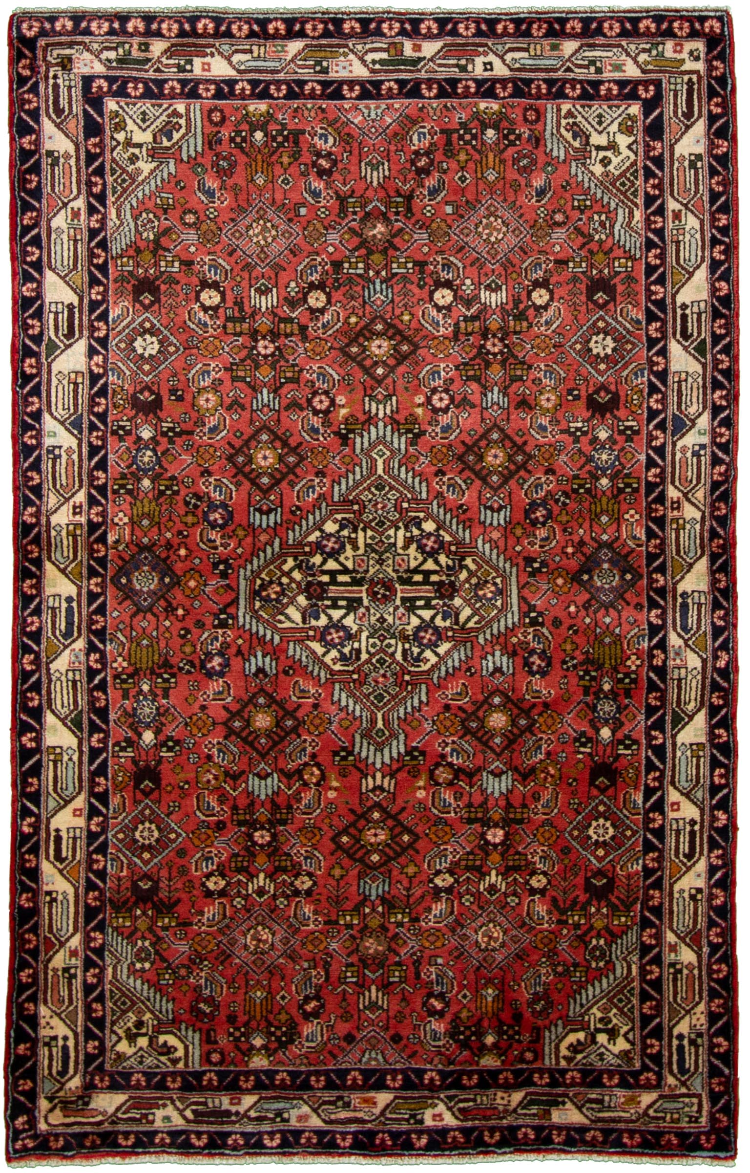 Hand-knotted Roodbar Dark Copper Wool Rug 3'11" x 6'5" Size: 3'11" x 6'5"  