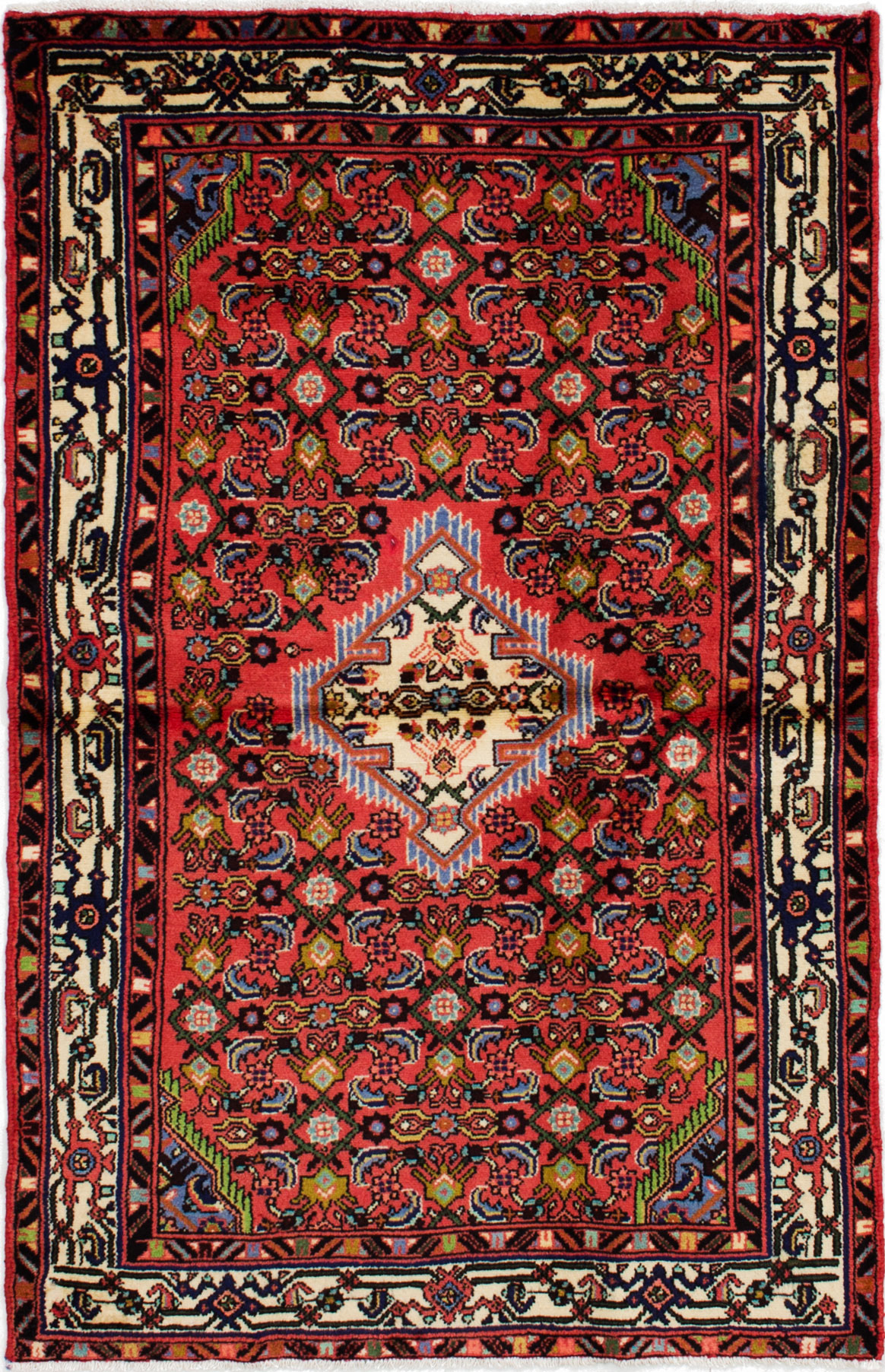 Hand-knotted Roodbar Dark Copper Wool Rug 3'5" x 5'2" Size: 3'5" x 5'2"  