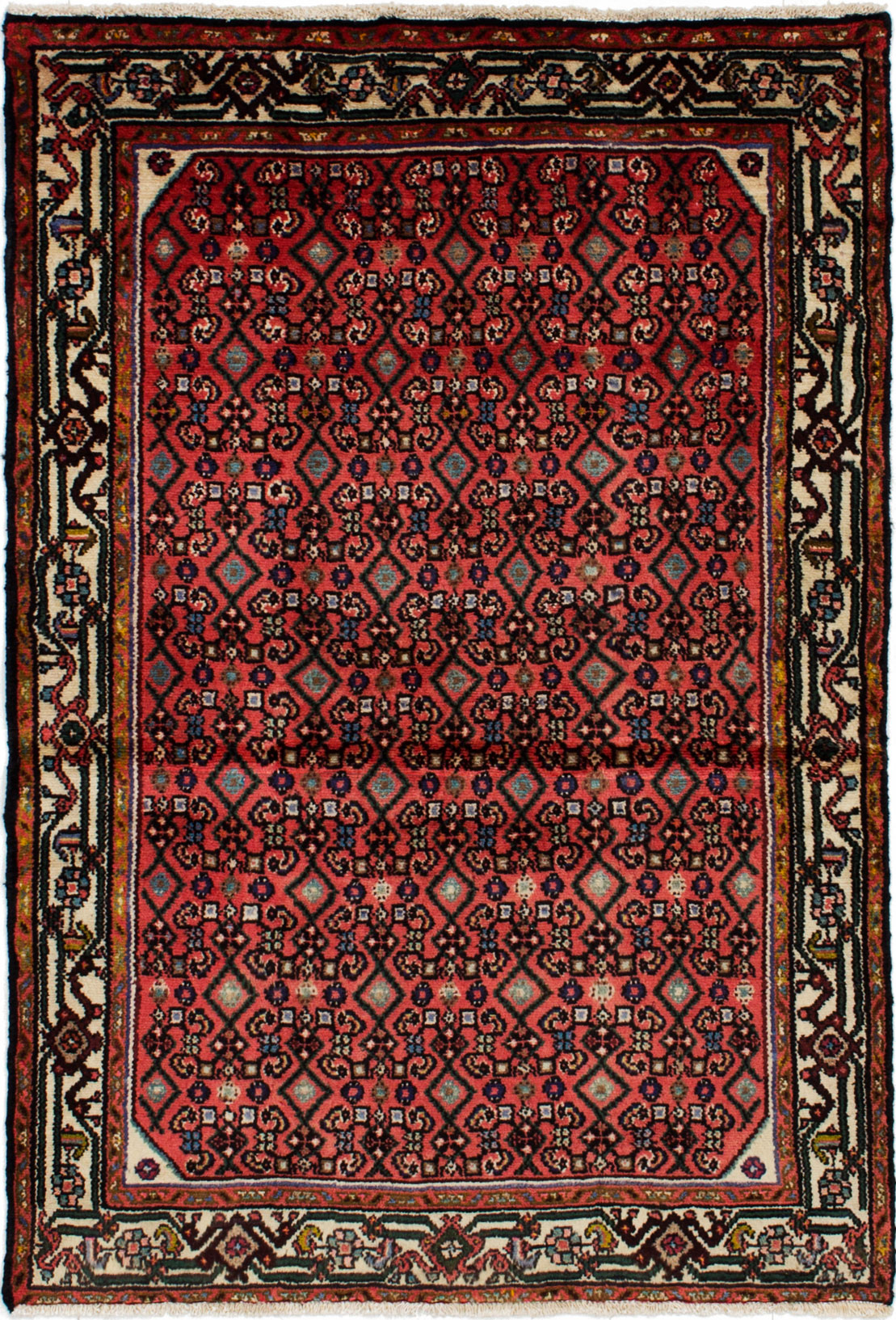 Hand-knotted Roodbar Dark Copper Wool Rug 3'3" x 4'9" Size: 3'3" x 4'9"  