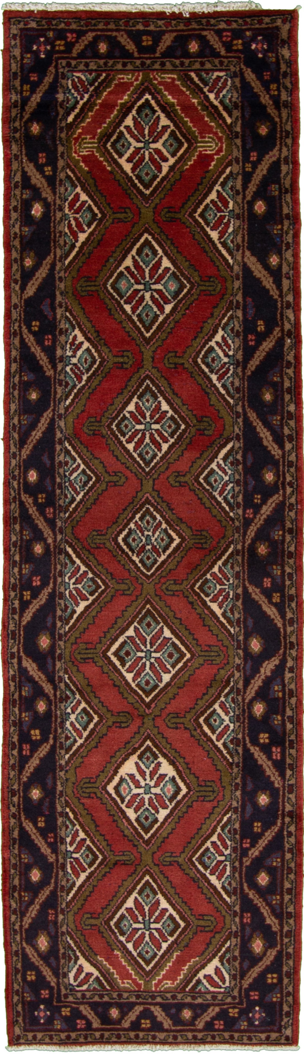 Hand-knotted Koliai Red Wool Rug 2'8" x 9'6"  Size: 2'8" x 9'6"  