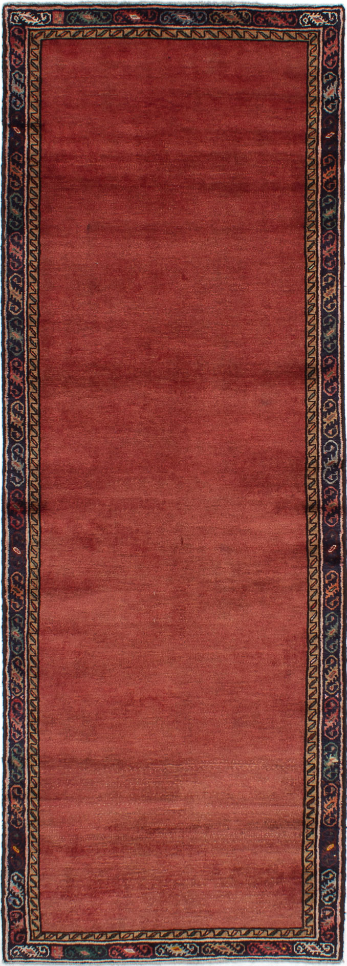 Hand-knotted Roodbar Dark Copper Wool Rug 3'4" x 9'8" Size: 3'4" x 9'8"  