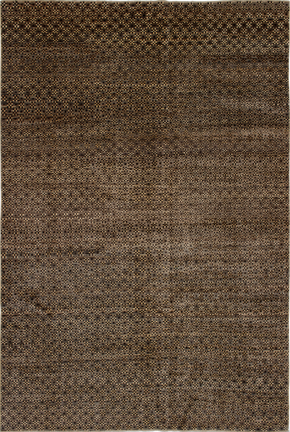 Hand-knotted Finest Ziegler Chobi Dark Brown, Grey Wool Rug 6'8" x 9'10" Size: 6'8" x 9'10"  