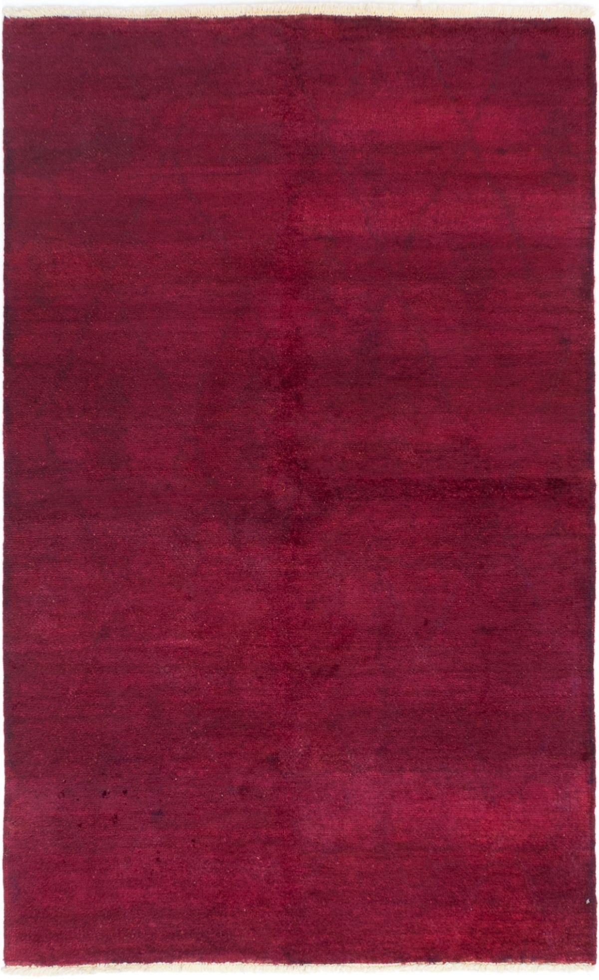 Hand-knotted Vibrance Burgundy Wool Rug 4'10" x 7'10" Size: 4'10" x 7'10"  