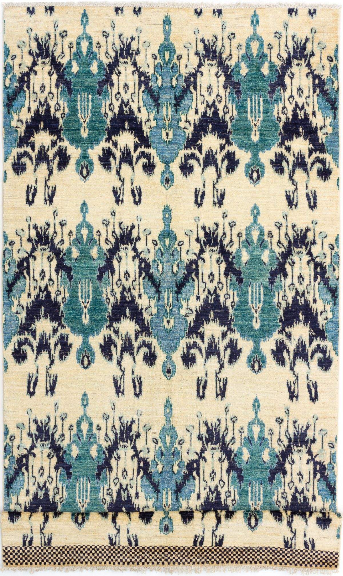 Hand-knotted Shalimar Cream Wool Rug 5'9" x 14'2" Size: 5'9" x 14'2"  