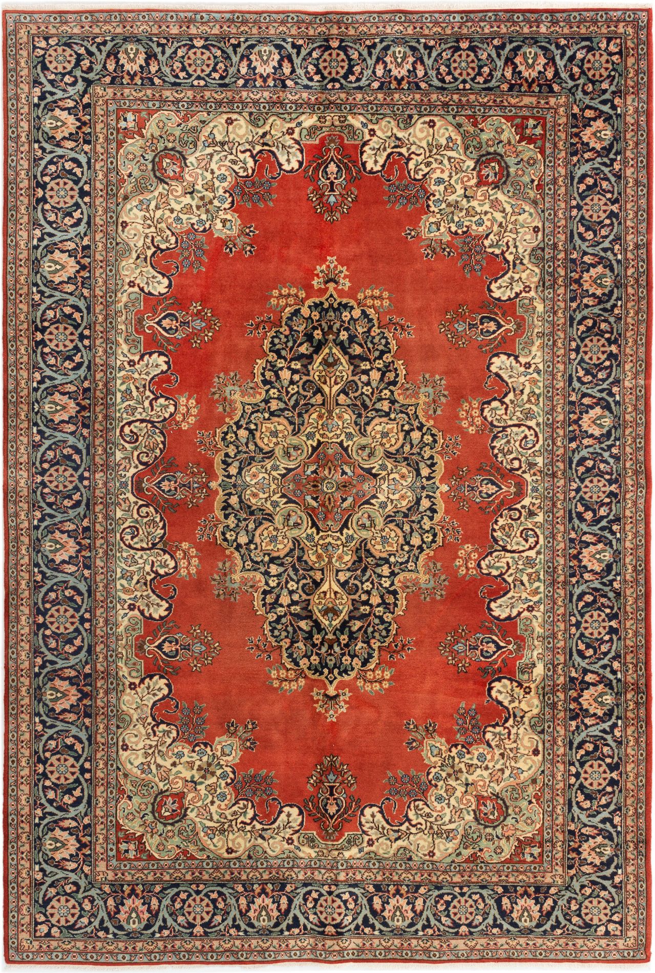 Hand-knotted Anatolian Dark Copper Wool Rug 7'3" x 10'6" Size: 7'3" x 10'6"  