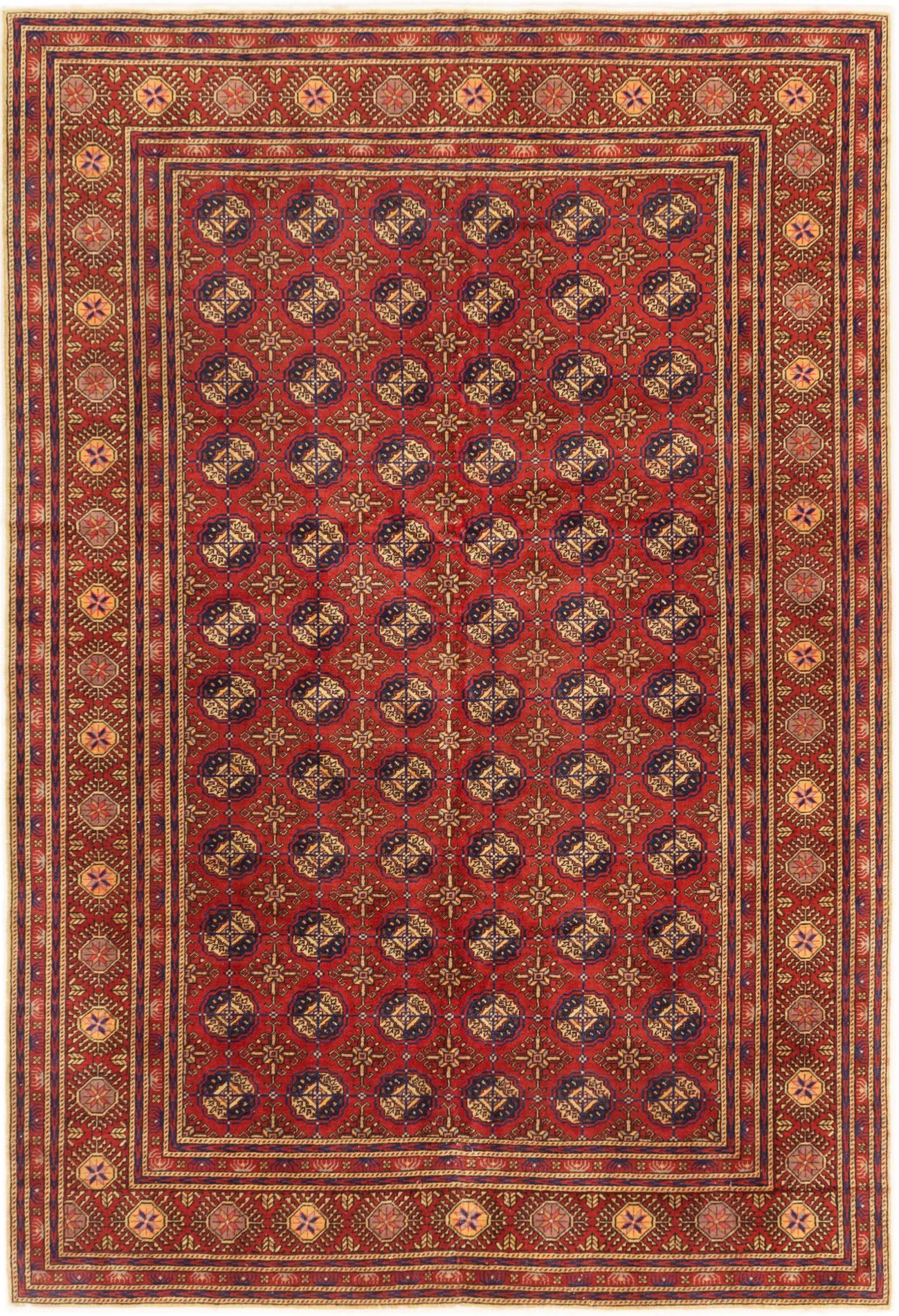 Hand-knotted Keisari Dark Copper Wool Rug 6'5" x 9'5" Size: 6'5" x 9'5"  