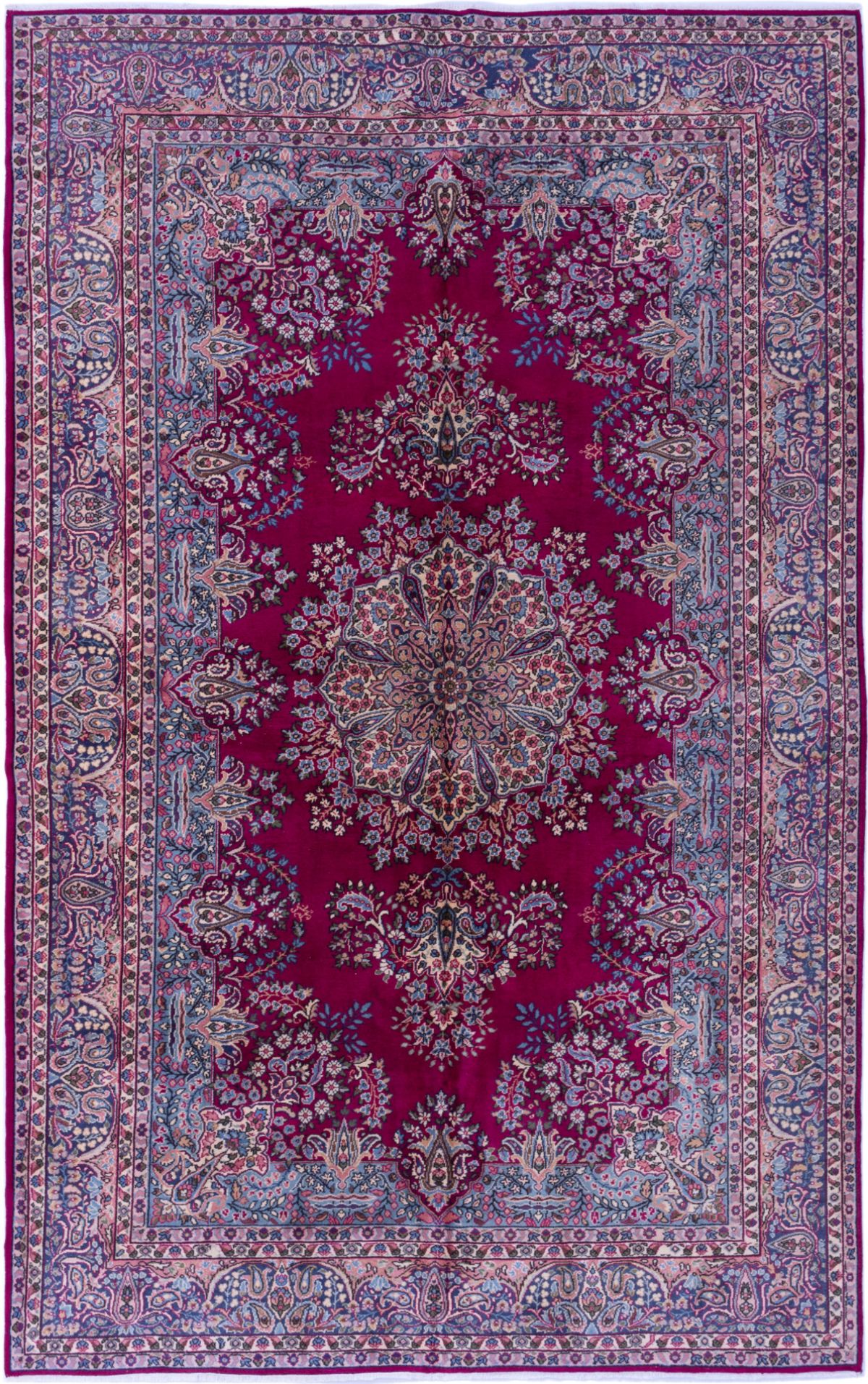 Hand-knotted Keisari Dark Red Wool Rug 6'0" x 11'0" Size: 6'0" x 11'0"  