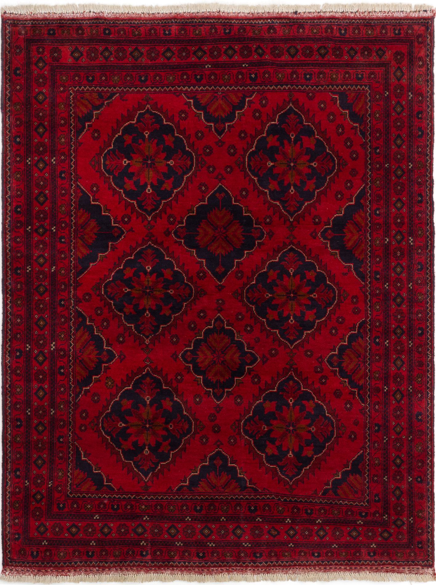Hand-knotted Finest Khal Mohammadi Red Wool Rug 5'0" x 6'6"  Size: 5'0" x 6'6"  