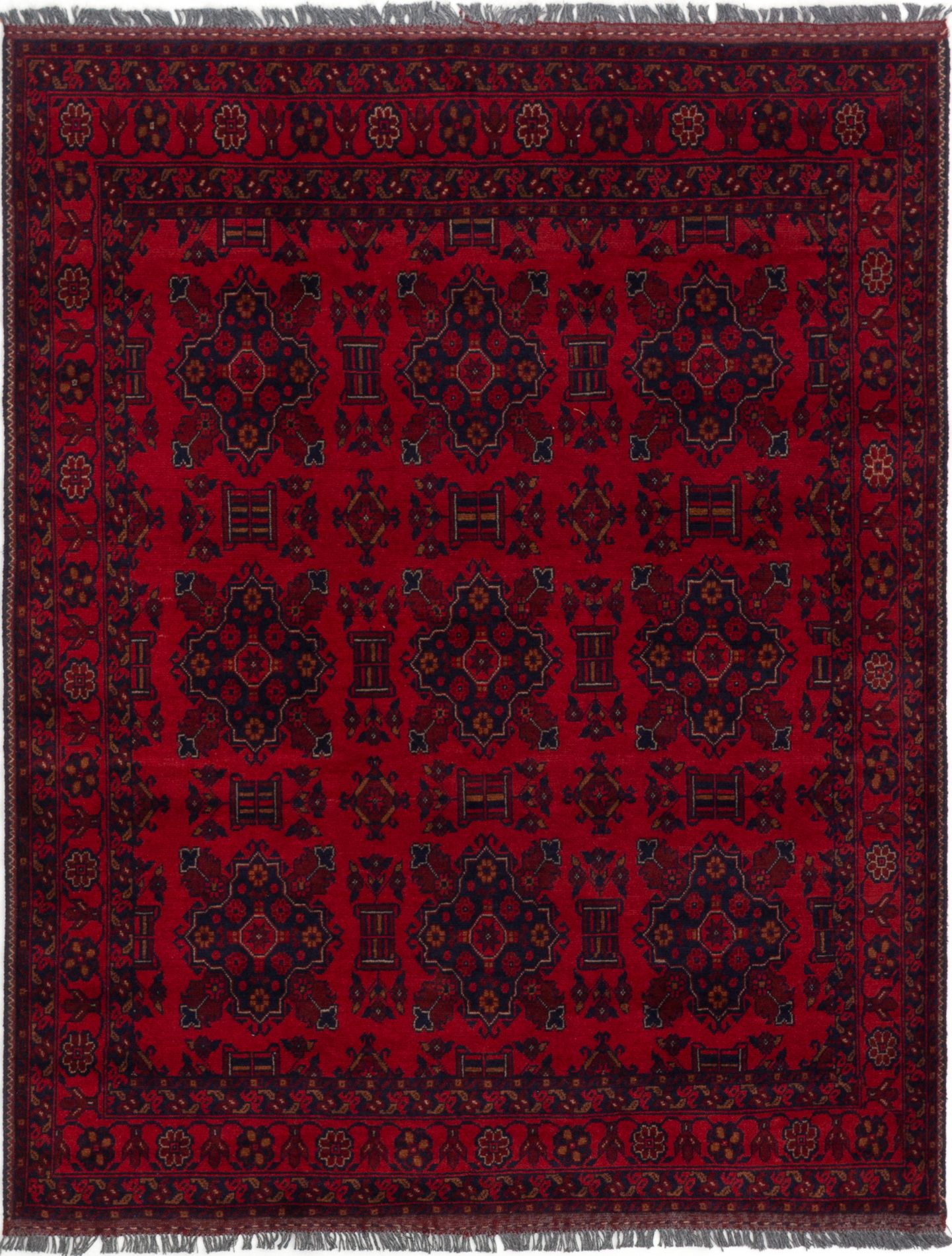 Hand-knotted Finest Khal Mohammadi Red Wool Rug 5'0" x 6'4"  Size: 5'0" x 6'4"  