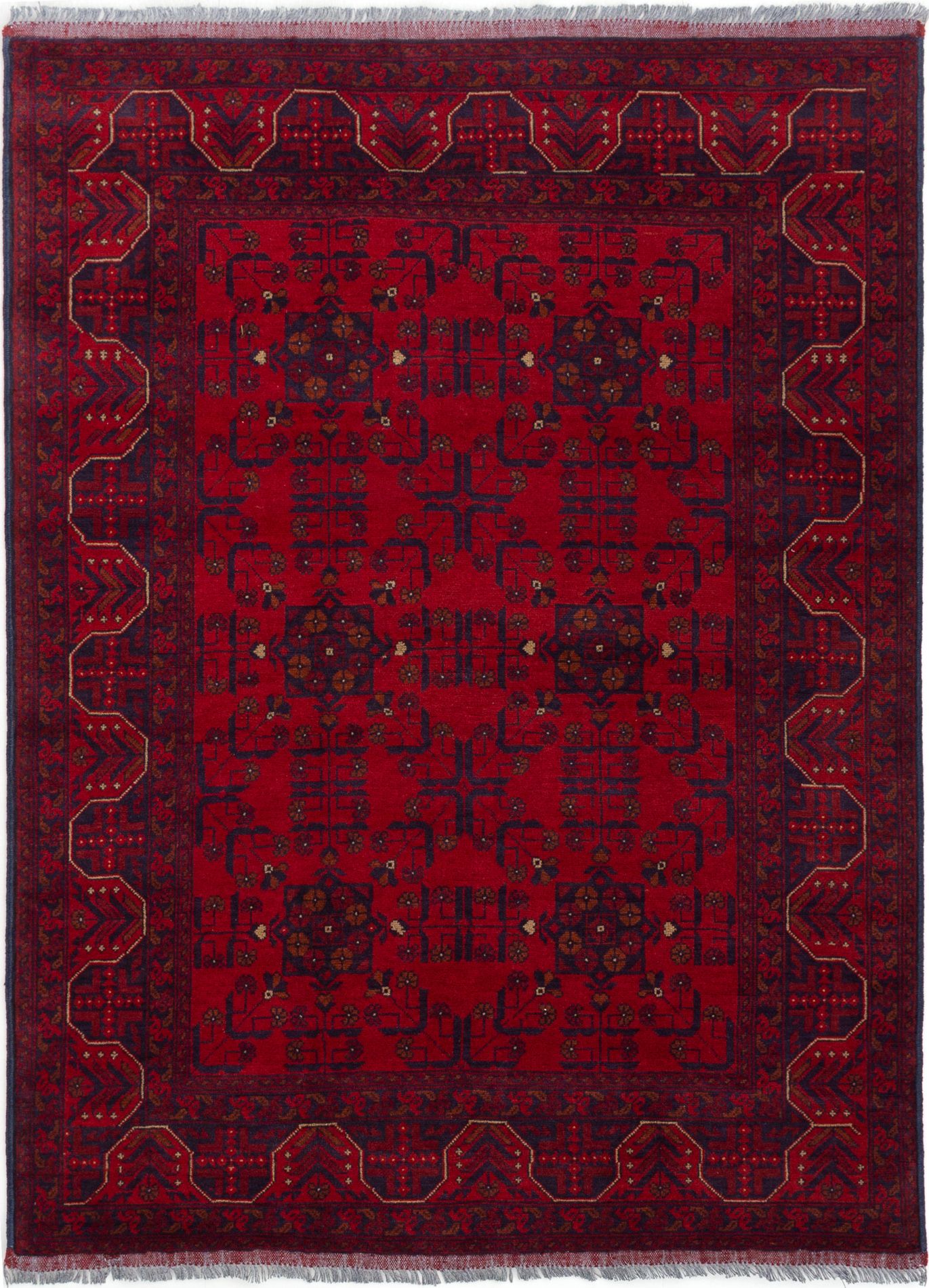 Hand-knotted Finest Khal Mohammadi Red Wool Rug 5'1" x 6'5"  Size: 5'1" x 6'5"  