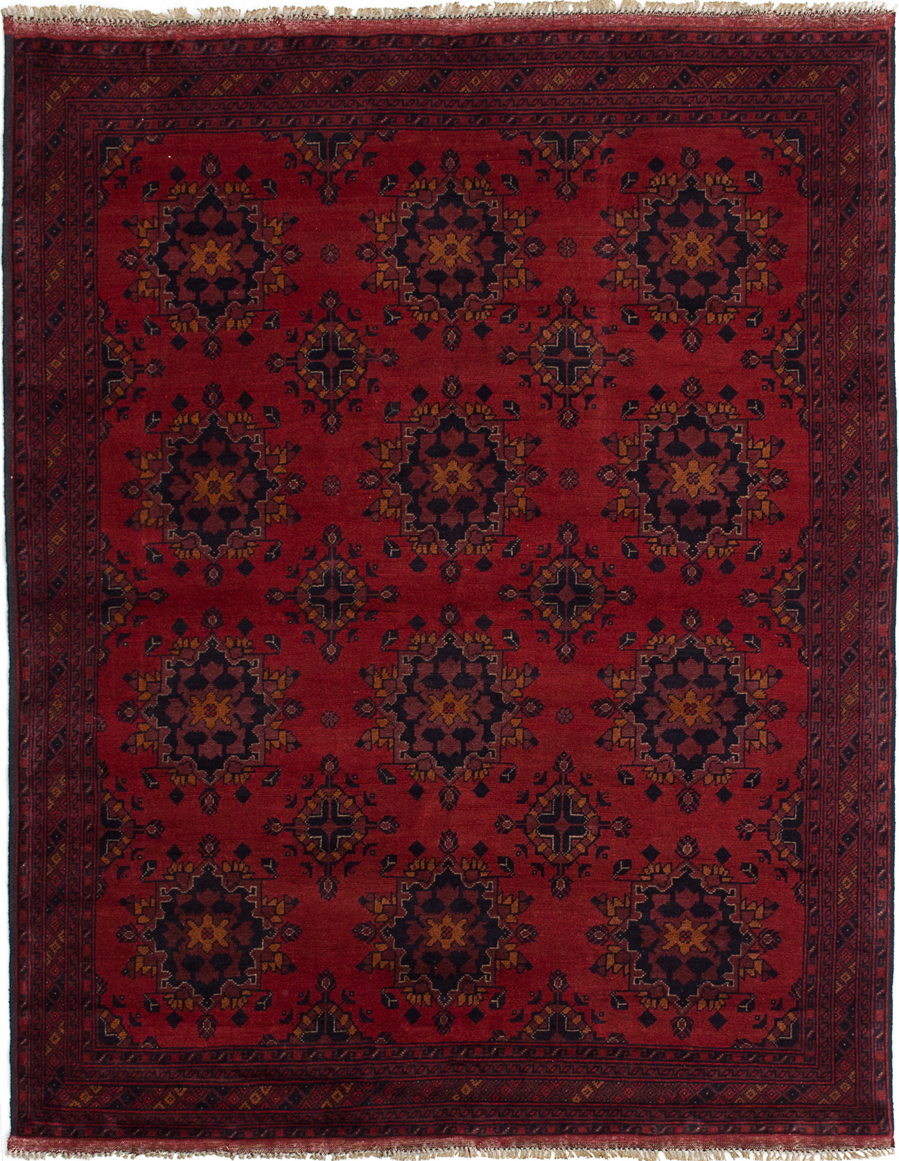 Hand-knotted Finest Khal Mohammadi Red Wool Rug 5'0" x 6'5" (20) Size: 5'0" x 6'5"  