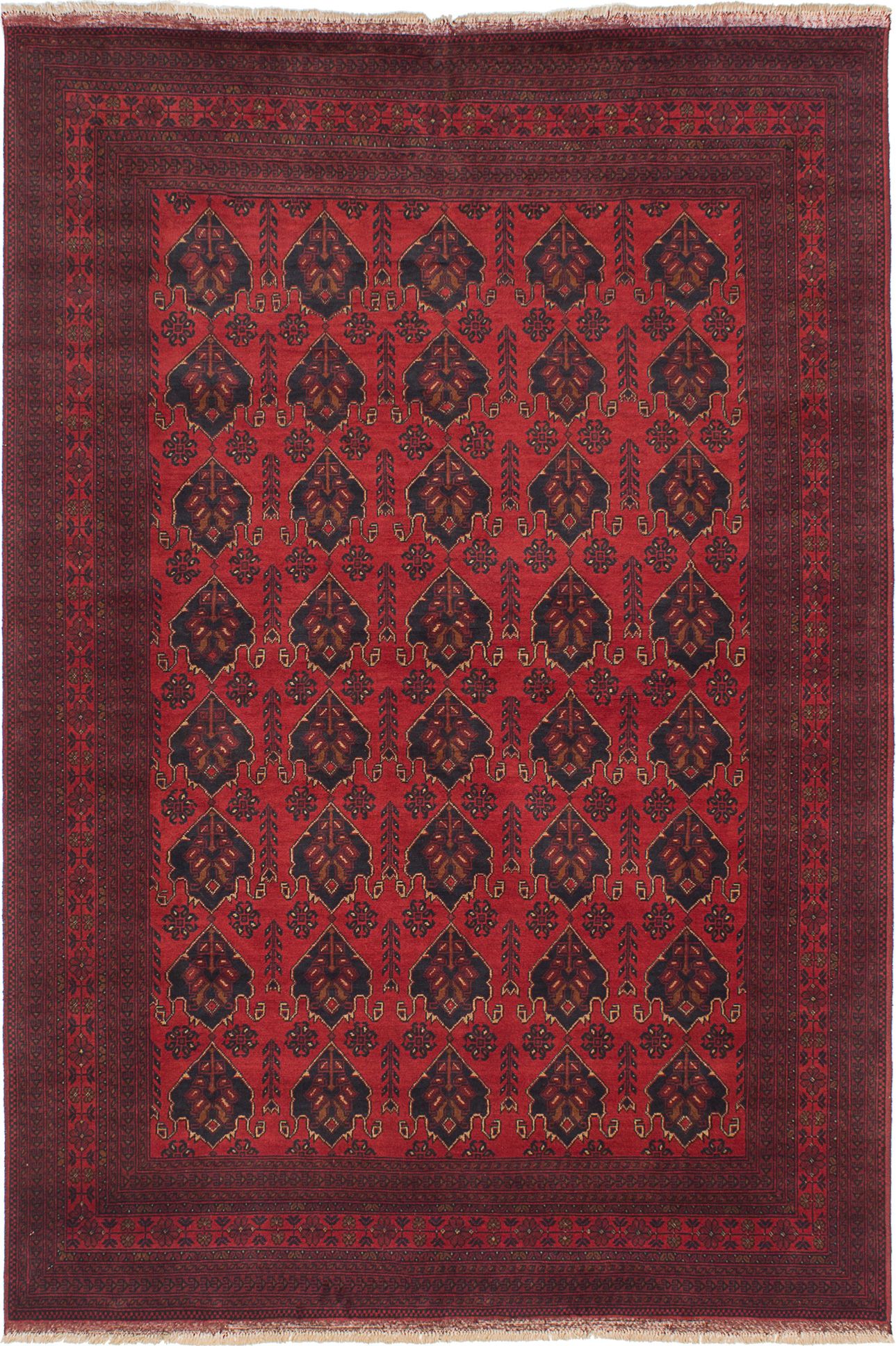 Hand-knotted Finest Khal Mohammadi Red Wool Rug 6'8" x 9'9"  Size: 6'8" x 9'9"  