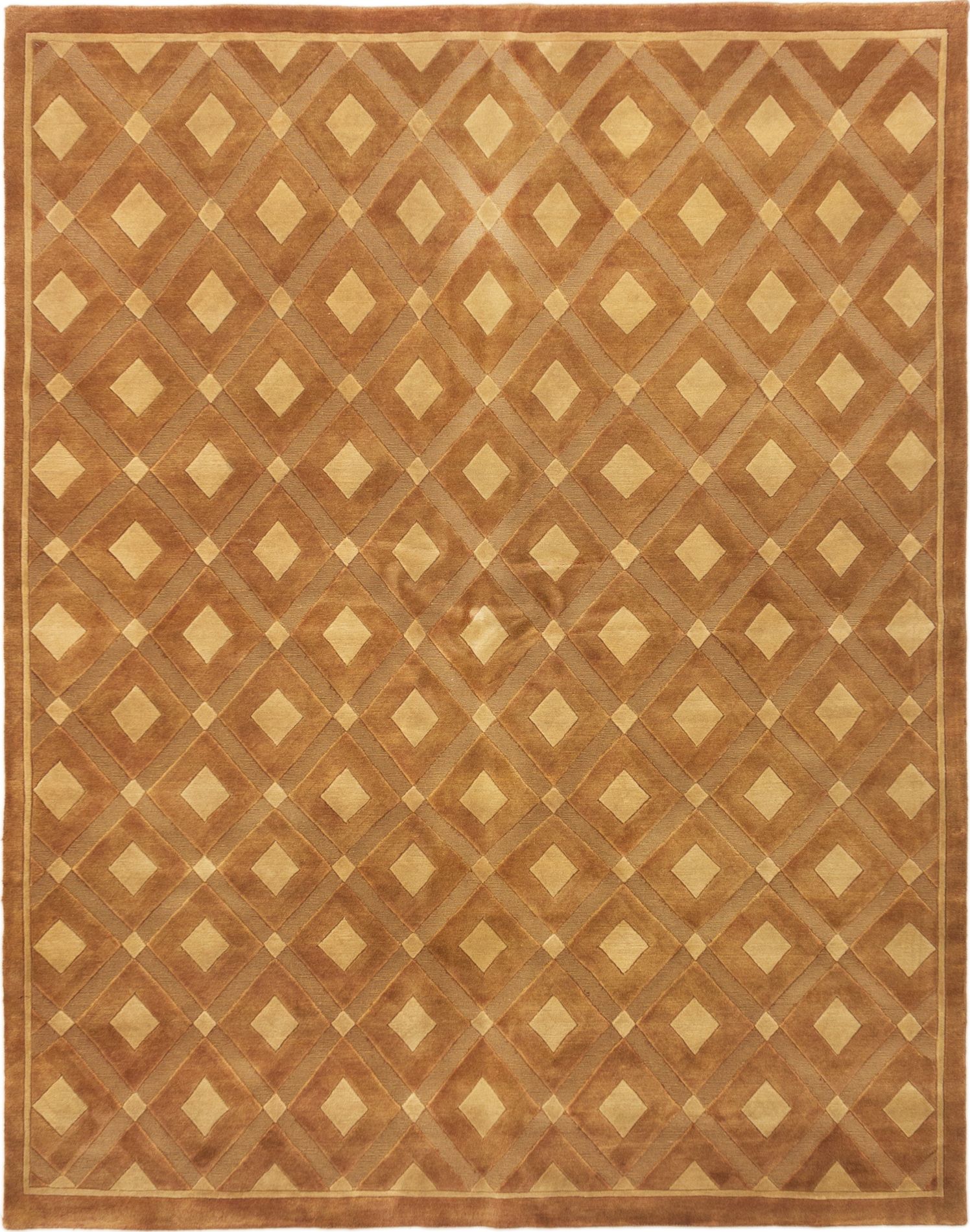 Hand-knotted Luribaft Gabbeh Riz Brown Wool Rug 6'7" x 8'4" Size: 6'7" x 8'4"  