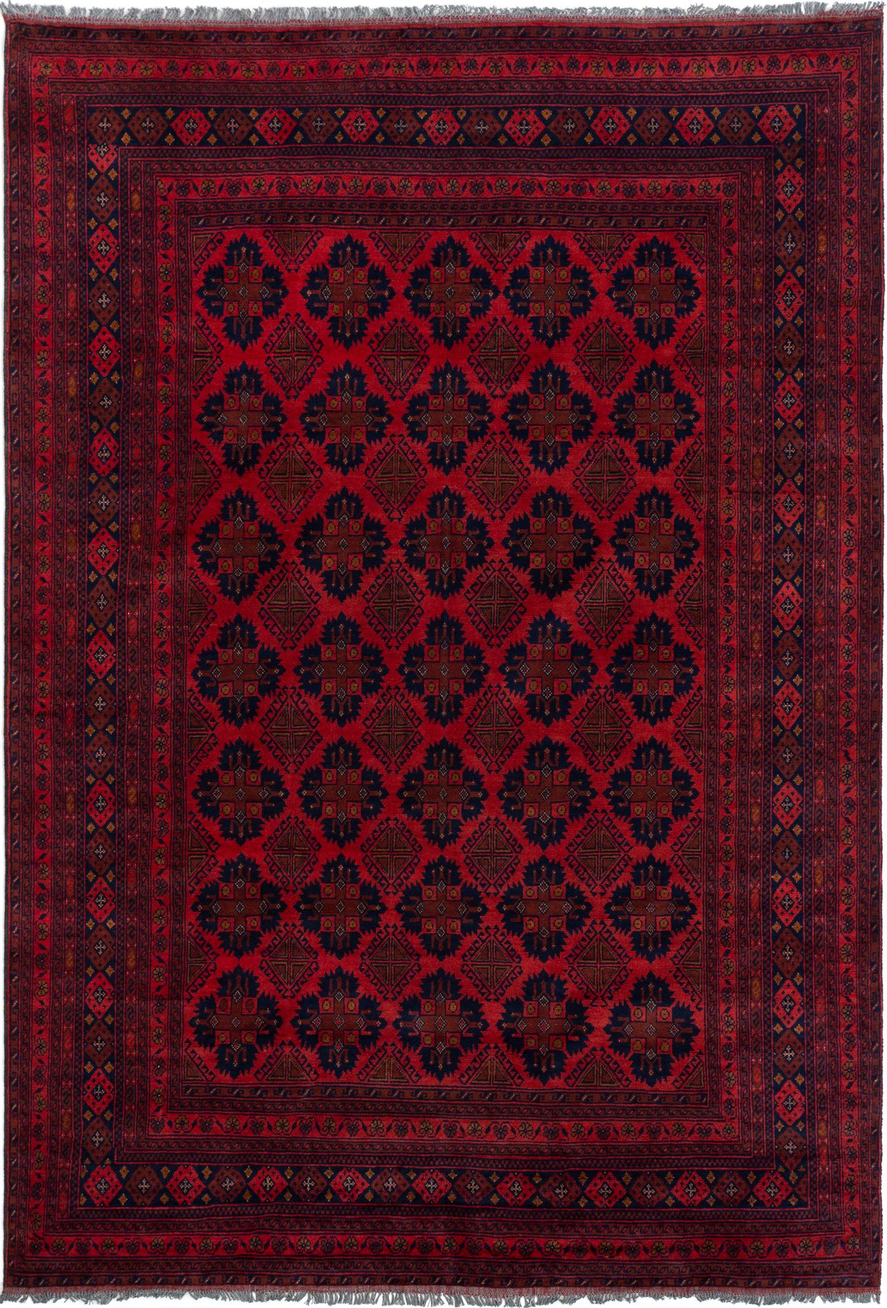 Hand-knotted Finest Khal Mohammadi Red Wool Rug 6'11" x 9'6"  Size: 6'11" x 9'6"  
