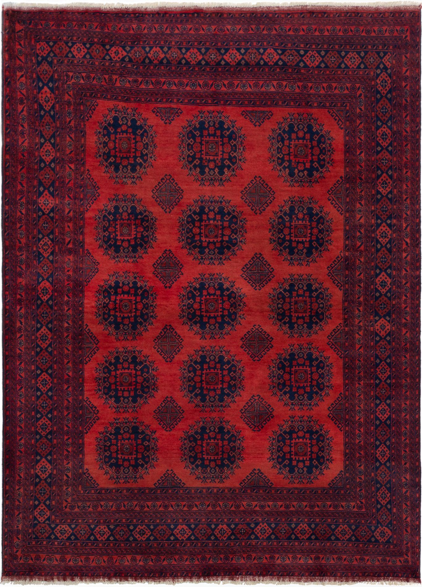 Hand-knotted Finest Khal Mohammadi Dark Copper Wool Rug 6'10" x 9'5" Size: 6'10" x 9'5"  