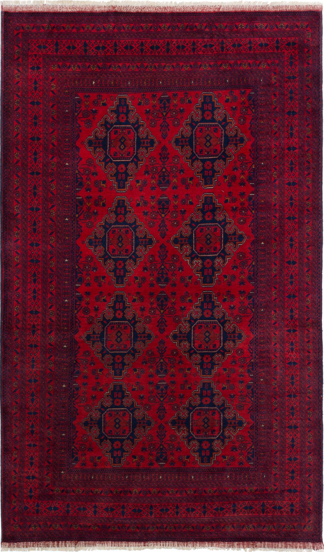 Hand-knotted Finest Khal Mohammadi Red Wool Rug 6'5" x 9'11" Size: 6'5" x 9'11"  