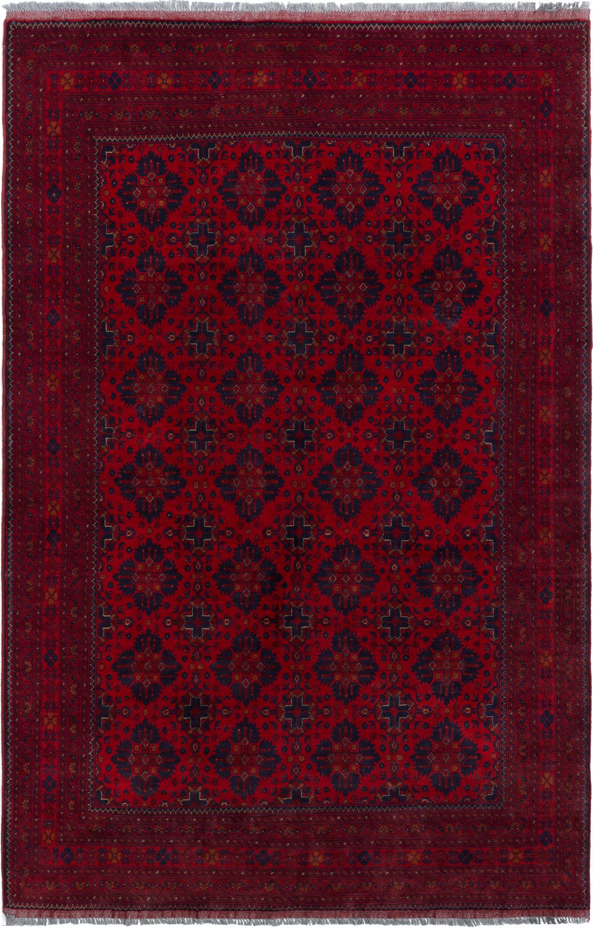 Hand-knotted Finest Khal Mohammadi Red Wool Rug 6'3" x 6'8" Size: 6'3" x 6'8"  