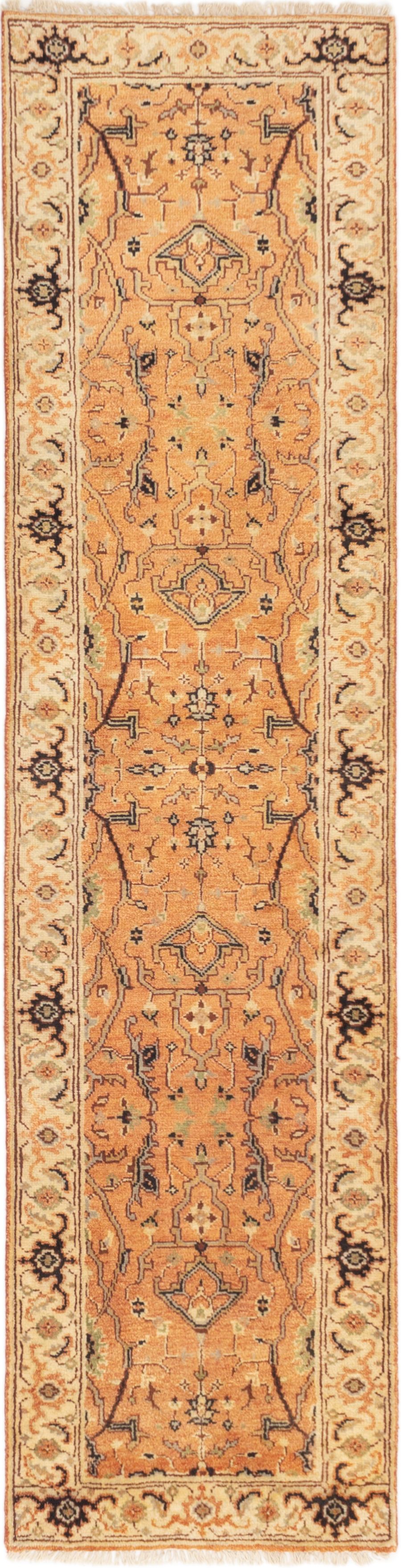 Hand-knotted Serapi Heritage Copper Wool Rug 2'7" x 10'1"  Size: 2'7" x 10'1"  
