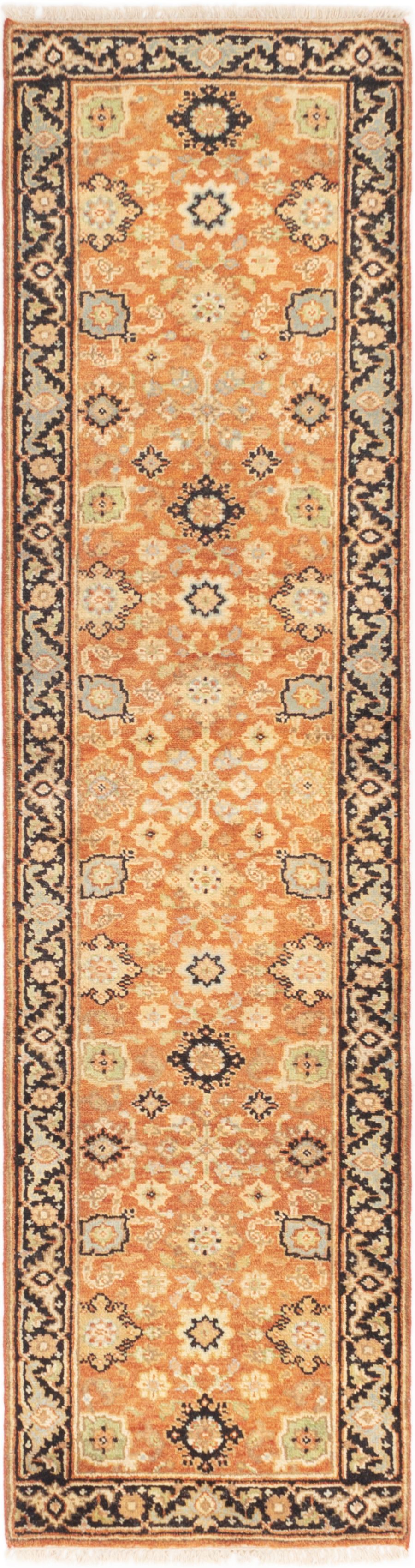 Hand-knotted Serapi Heritage Copper Wool Rug 2'8" x 9'11" Size: 2'8" x 9'11"  