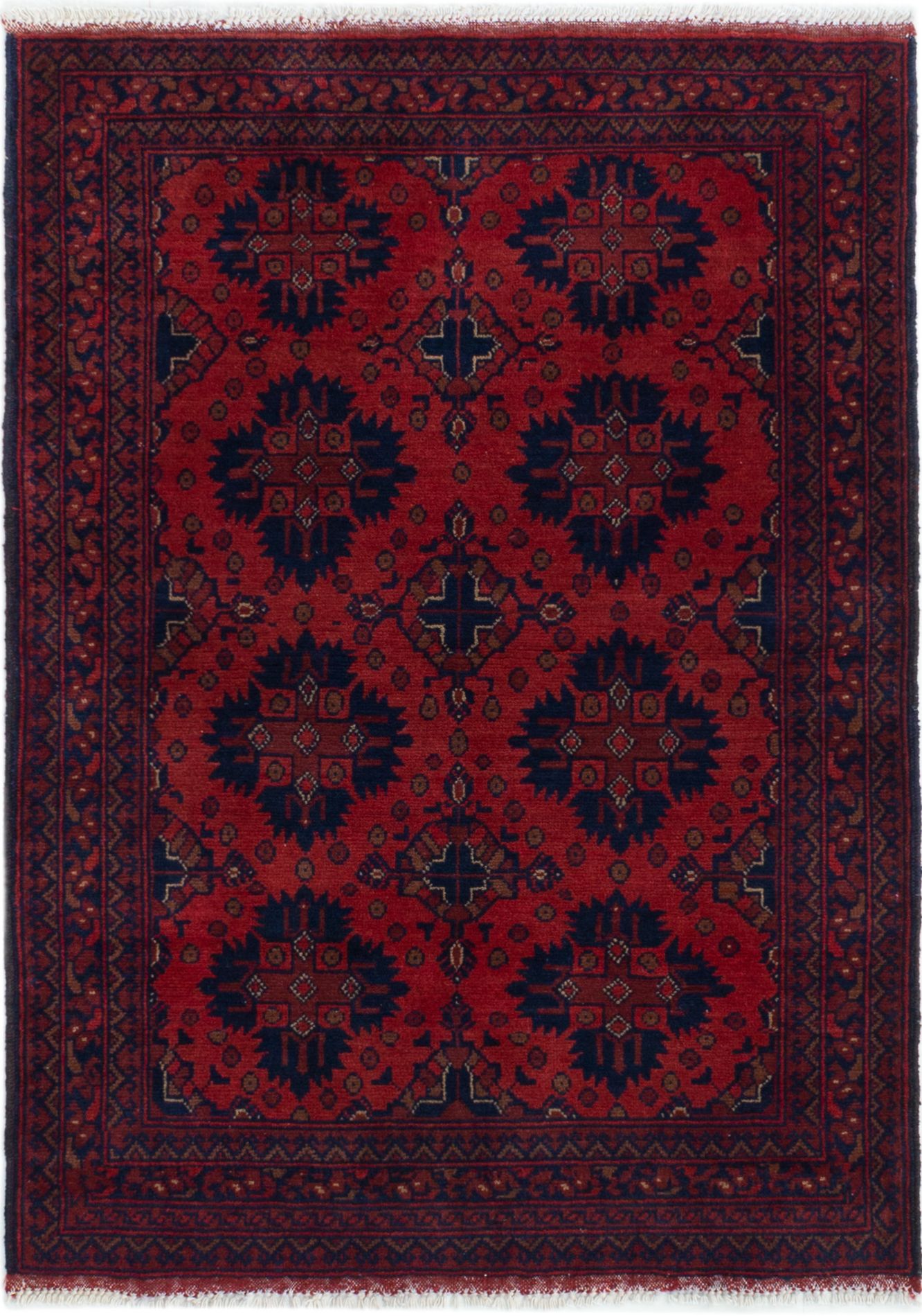 Hand-knotted Finest Khal Mohammadi Dark Copper Wool Rug 3'5" x 4'9"  Size: 3'5" x 4'9"  