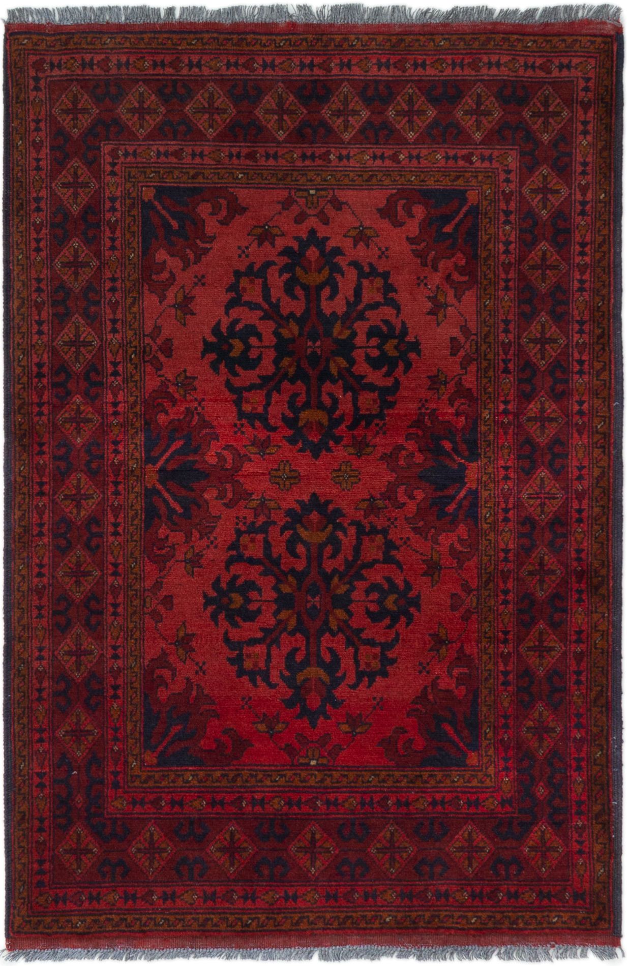 Hand-knotted Finest Khal Mohammadi Dark Copper Wool Rug 3'2" x 4'8" Size: 3'2" x 4'8"  