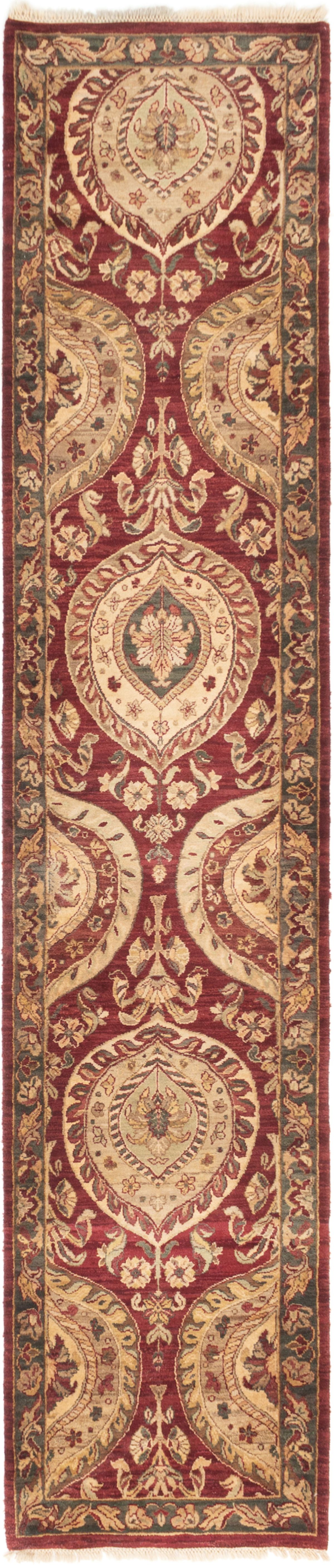 Hand-knotted Sultanabad Dark Red Wool Rug 2'8" x 12'0" Size: 2'8" x 12'0"  