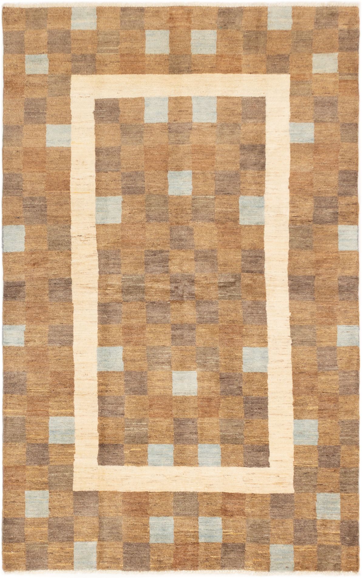 Hand-knotted Ziegler Chobi Brown Wool Rug 5'1" x 8'2" Size: 5'1" x 8'2"  