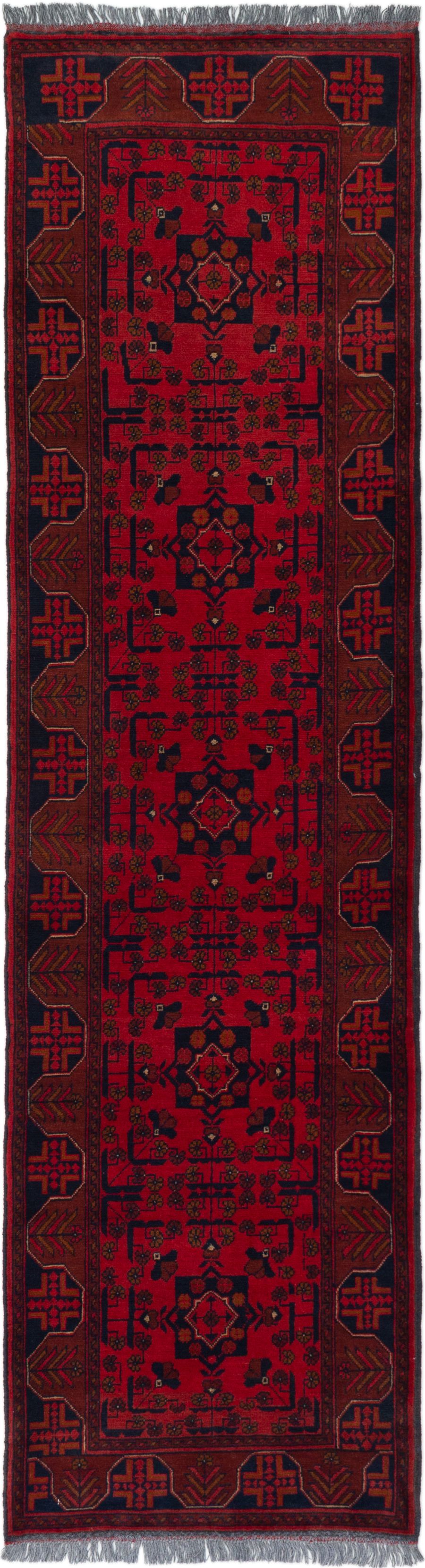 Hand-knotted Finest Khal Mohammadi Red Wool Rug 2'5" x 9'6"  Size: 2'5" x 9'6"  
