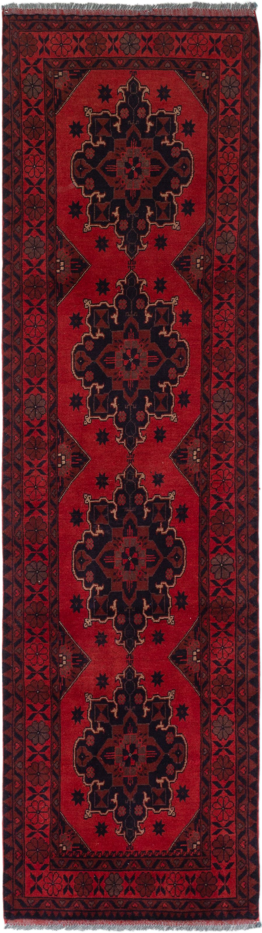 Hand-knotted Finest Khal Mohammadi Red Wool Rug 2'7" x 9'4"  Size: 2'7" x 9'4"  