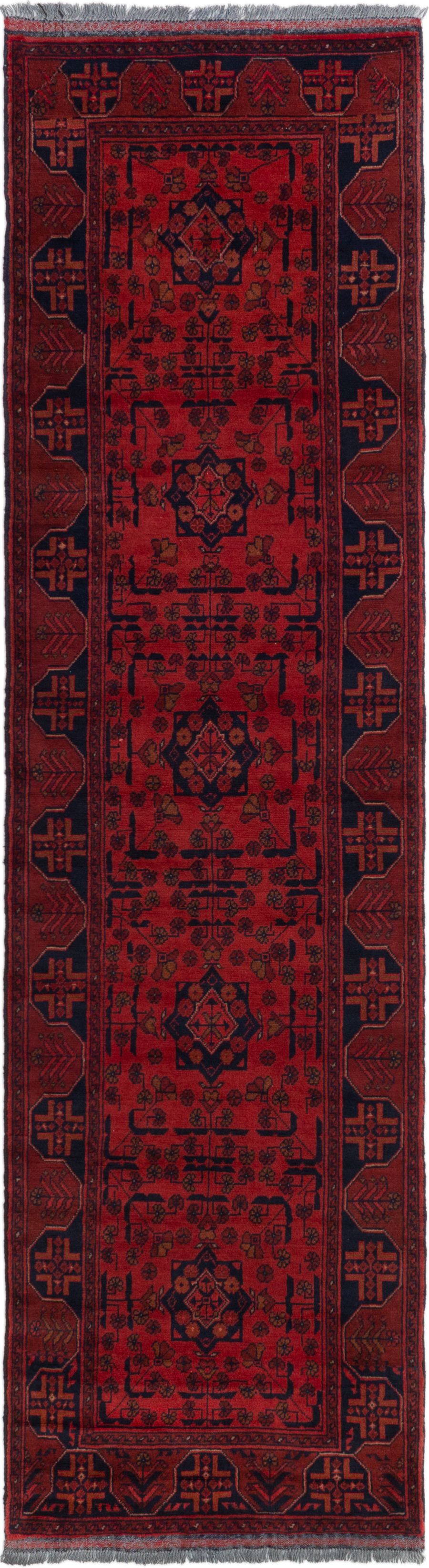 Hand-knotted Finest Khal Mohammadi Red Wool Rug 2'7" x 9'3"  Size: 2'7" x 9'3"  