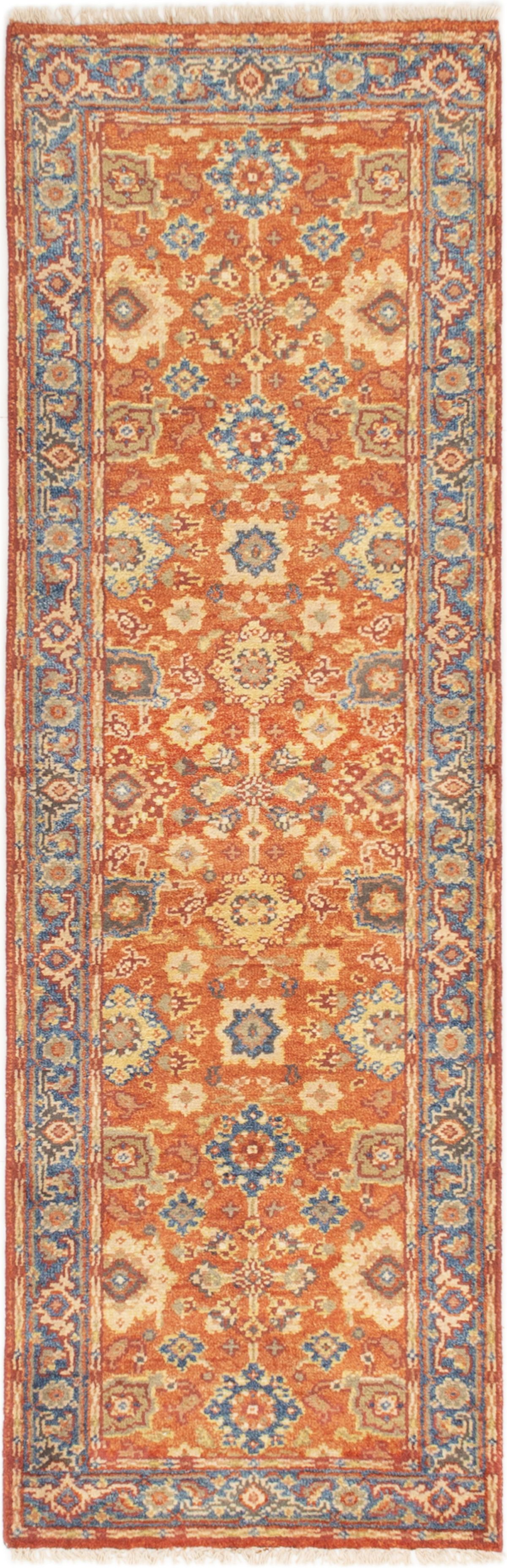 Hand-knotted Serapi Heritage Dark Copper Wool Rug 2'8" x 8'3"  Size: 2'8" x 8'3"  
