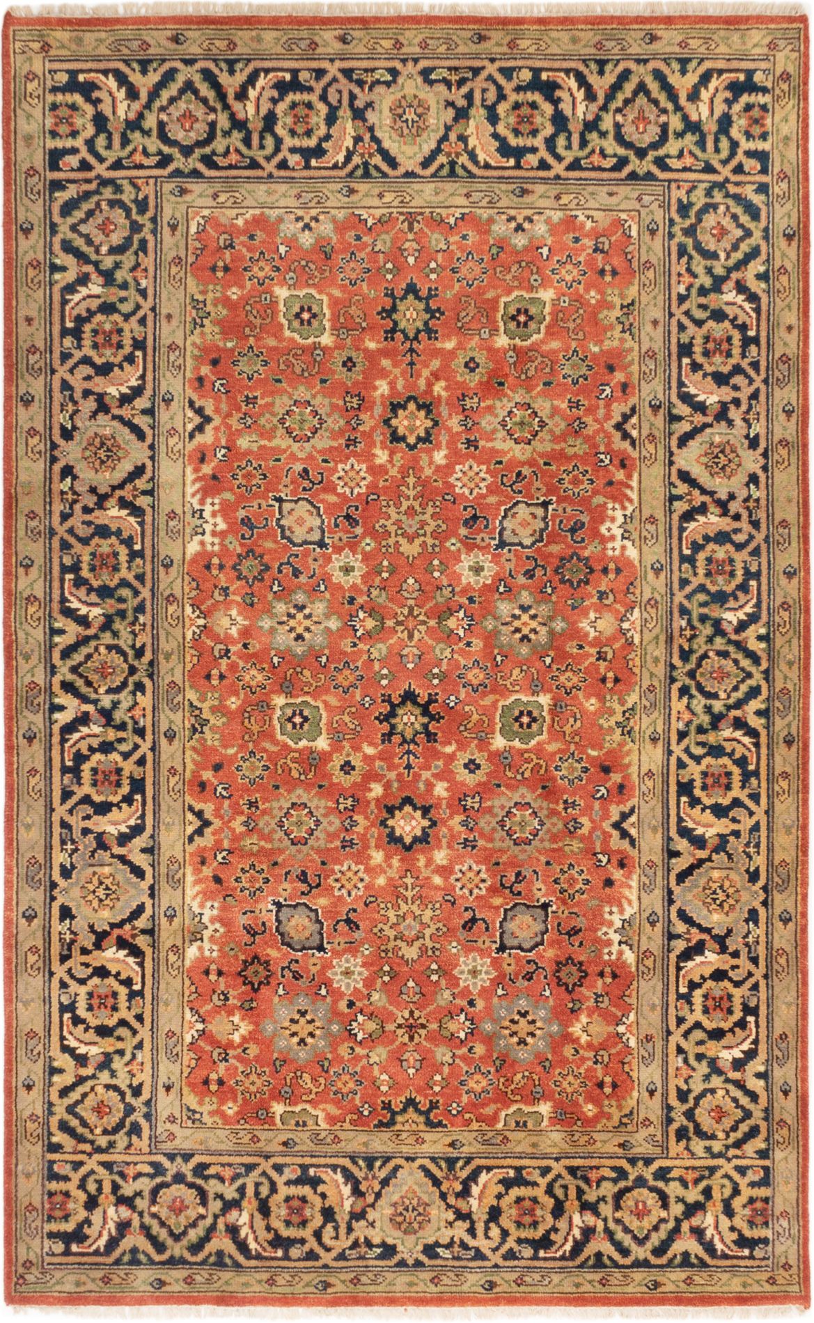 Hand-knotted Serapi Heritage Dark Copper Wool Rug 6'0" x 9'3"  Size: 6'0" x 9'3"  