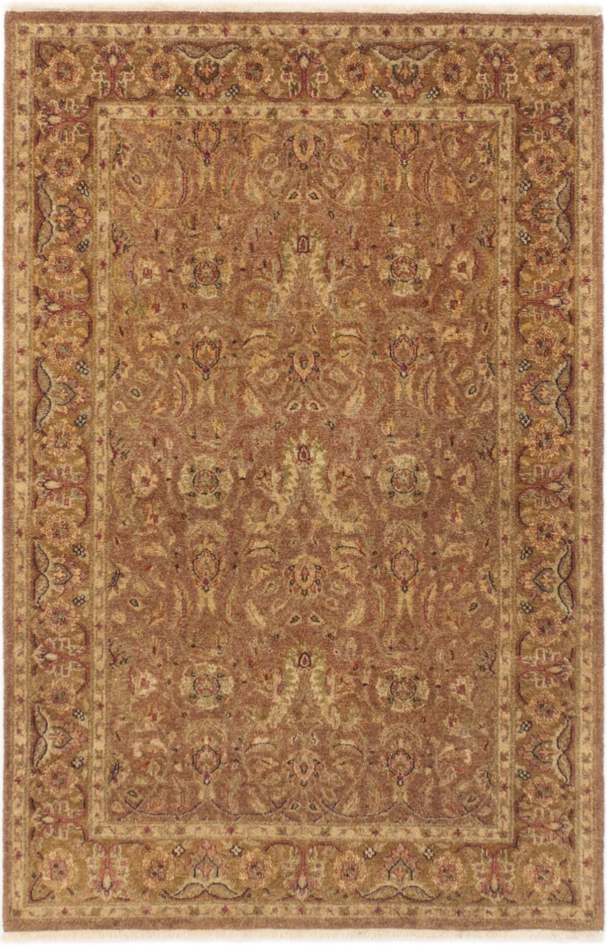 Hand-knotted Chobi Twisted Dark Brown Wool Rug 3'10" x 6'0" Size: 3'10" x 6'0"  